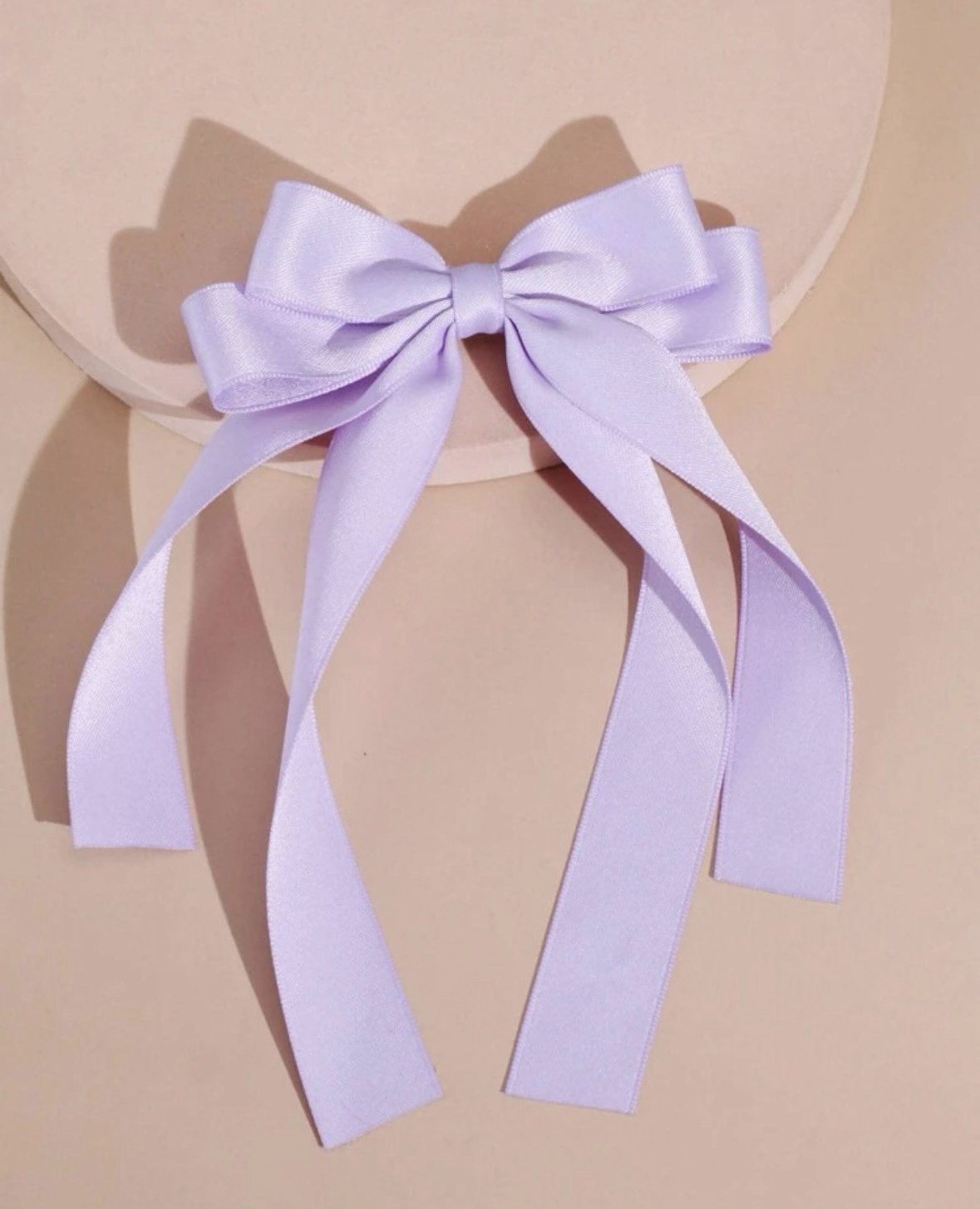 Adorable Dressy Hair Bow in Lilac Purple