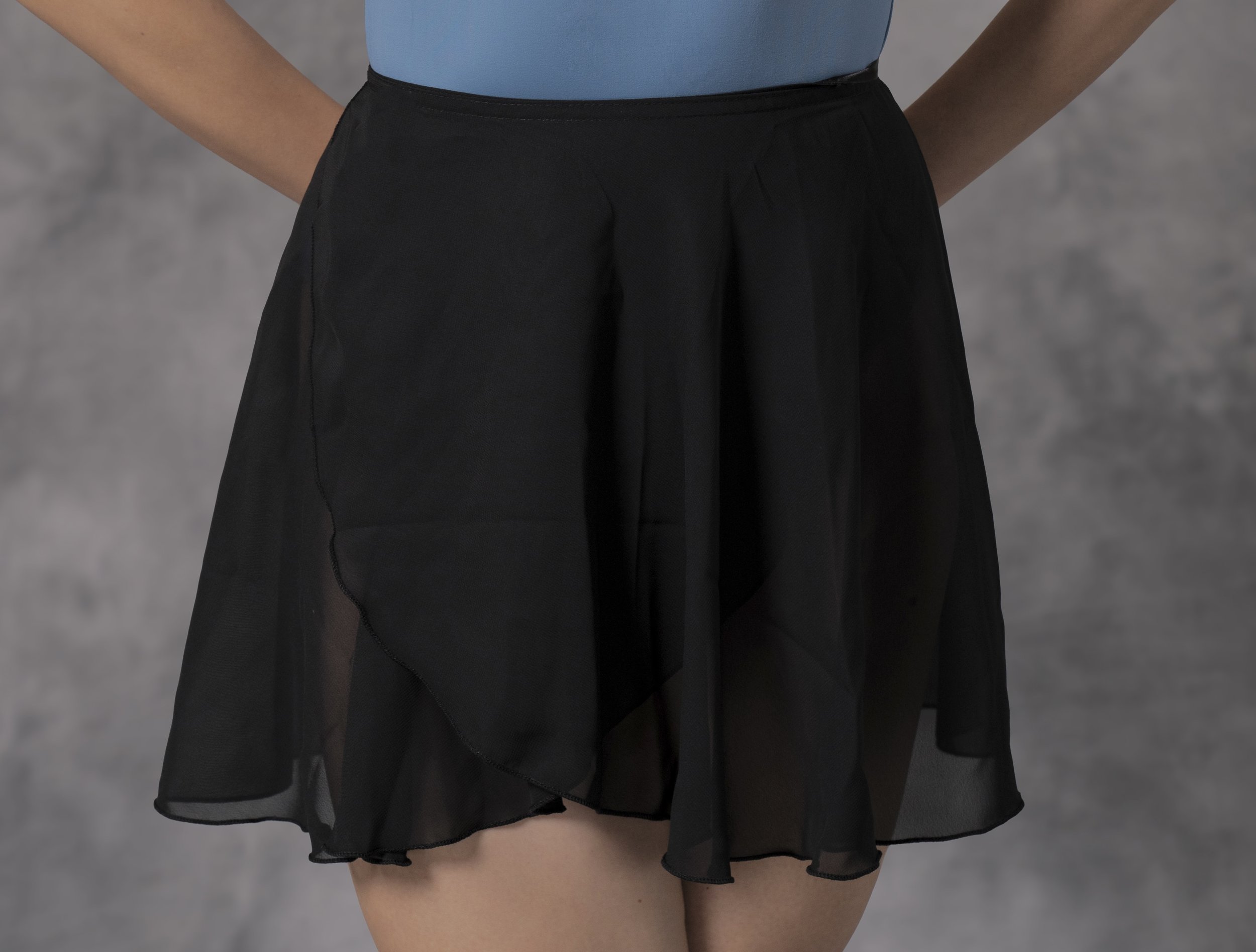 Cosette Ballet Wrap Skirt in Black