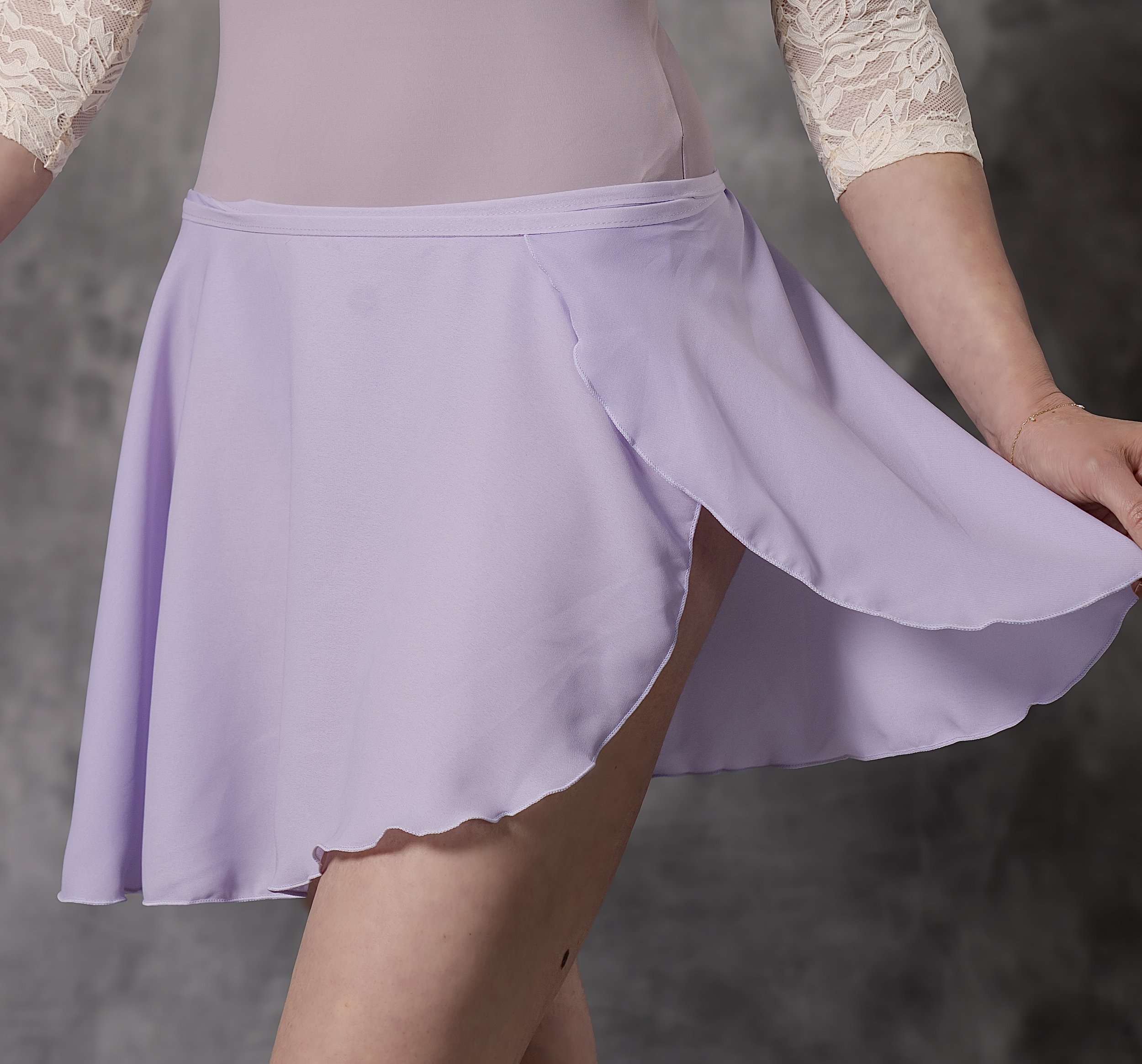 Cosette Ballet Wrap Skirt in Lilac