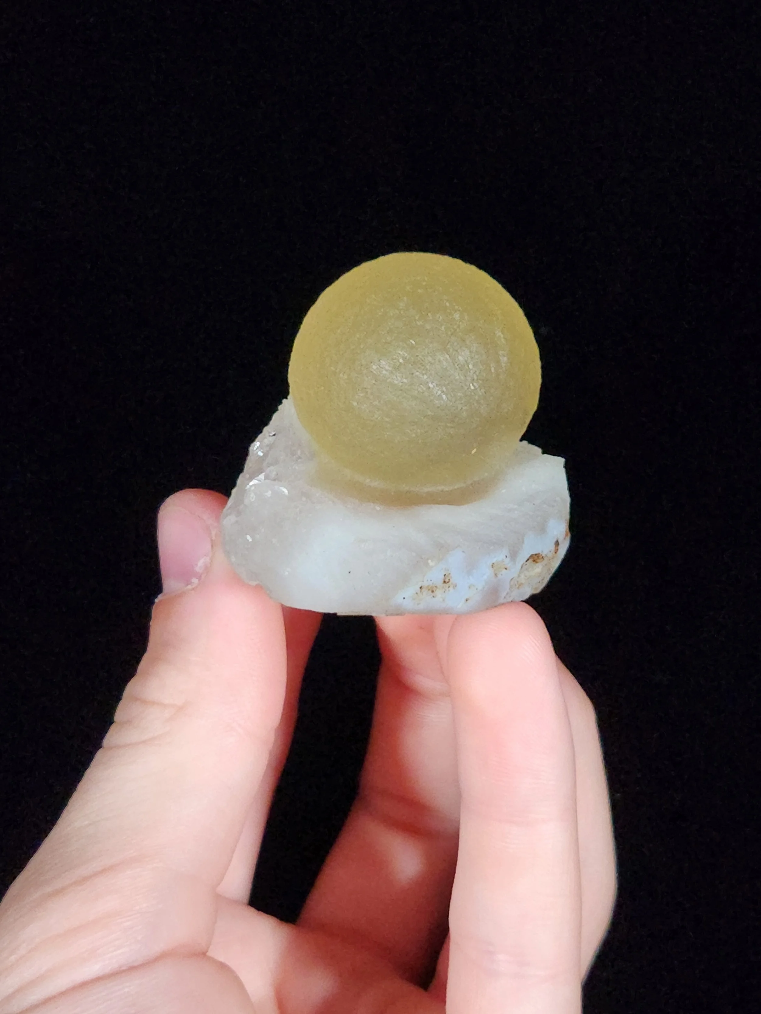 Fluorite Ball, Quartz - India