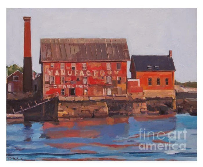 Historic paint manufacturing building in Gloucester MA