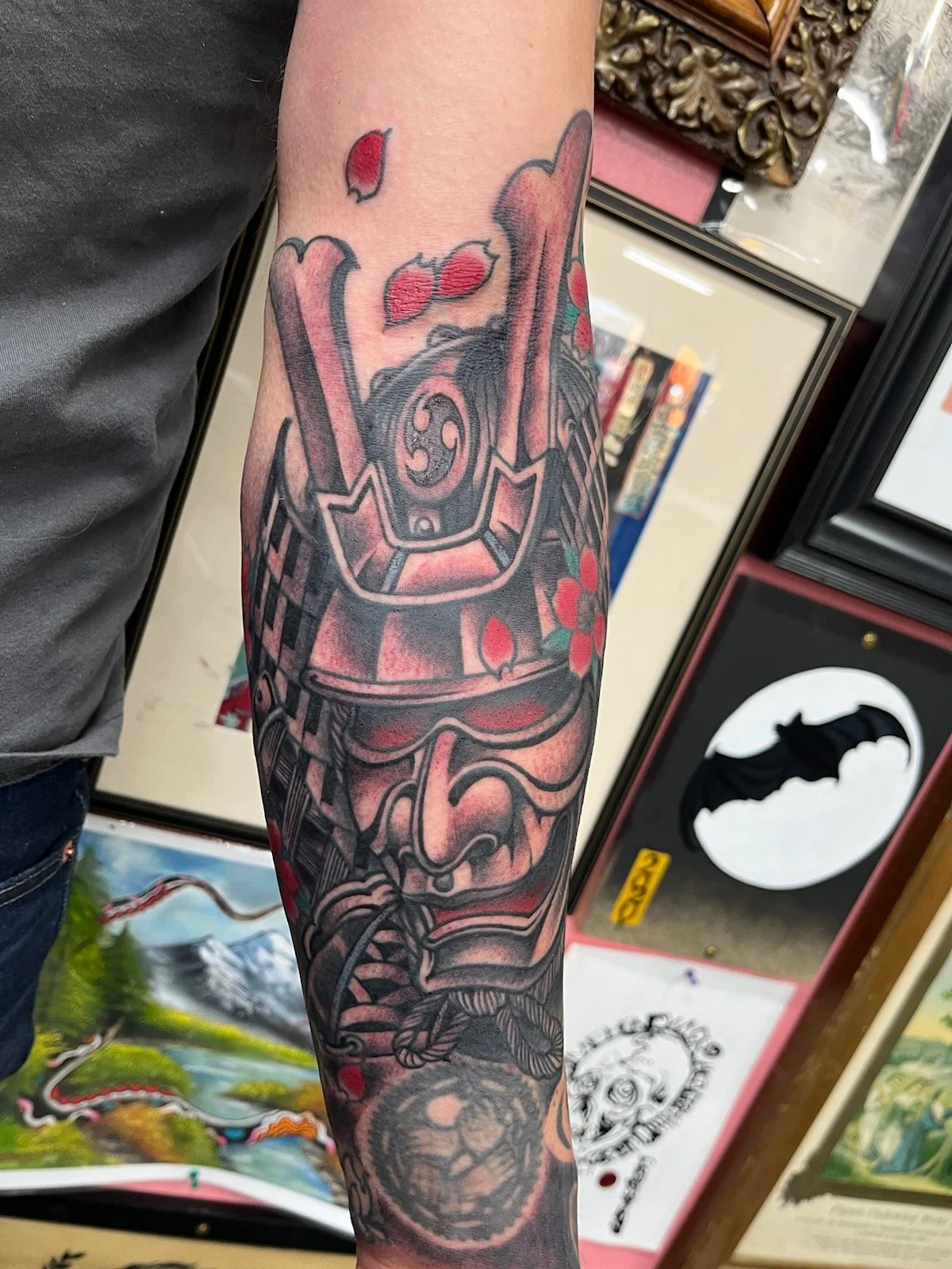 Samurai Armor Tattooed by Cody Wallenius at easy tiger tattoo in Merrillville Indiana