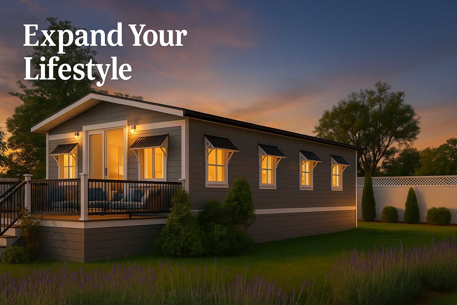 The Lodge is the perfect 2-3 bedroom tiny home or granny flat