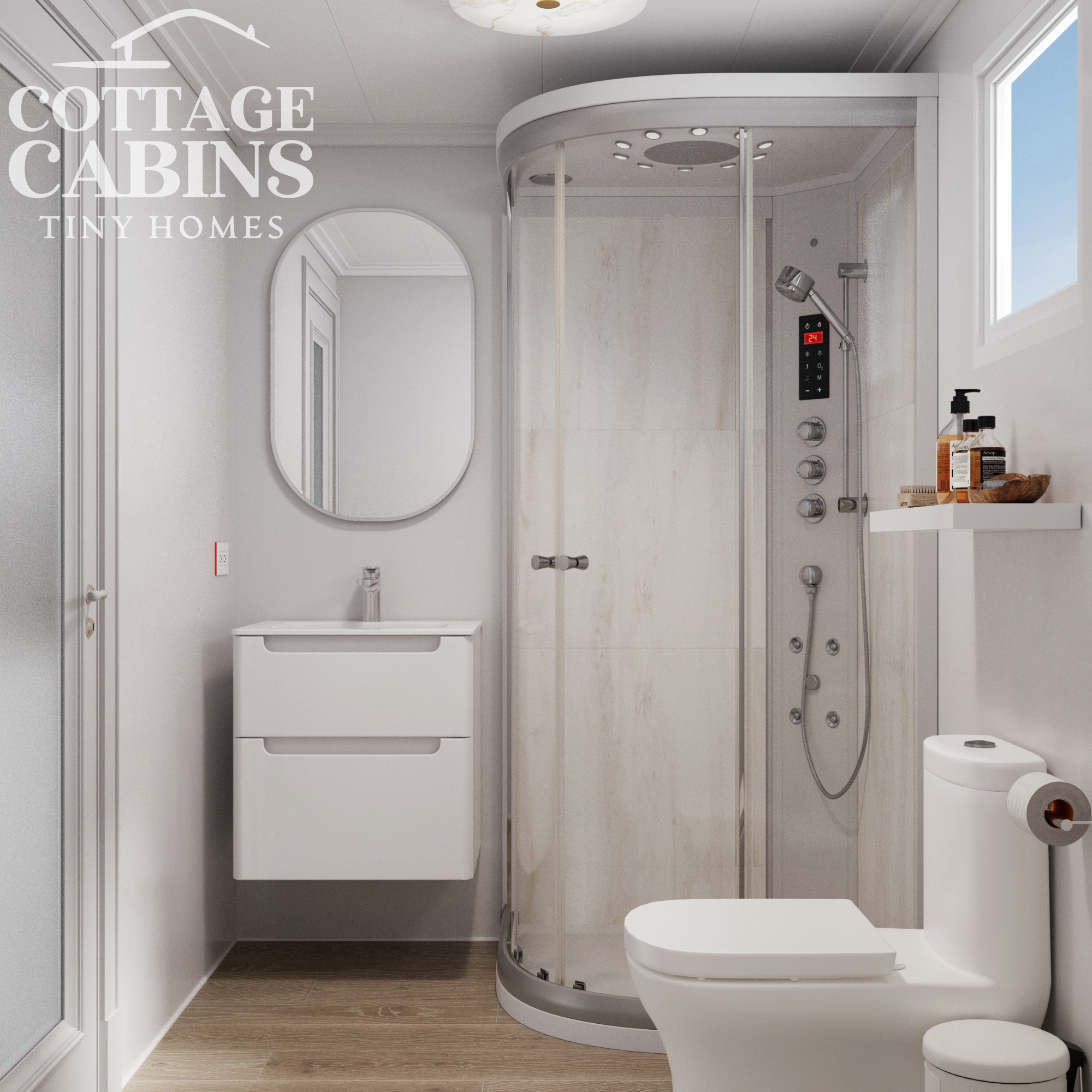 The Cabin Tiny House Bathroom