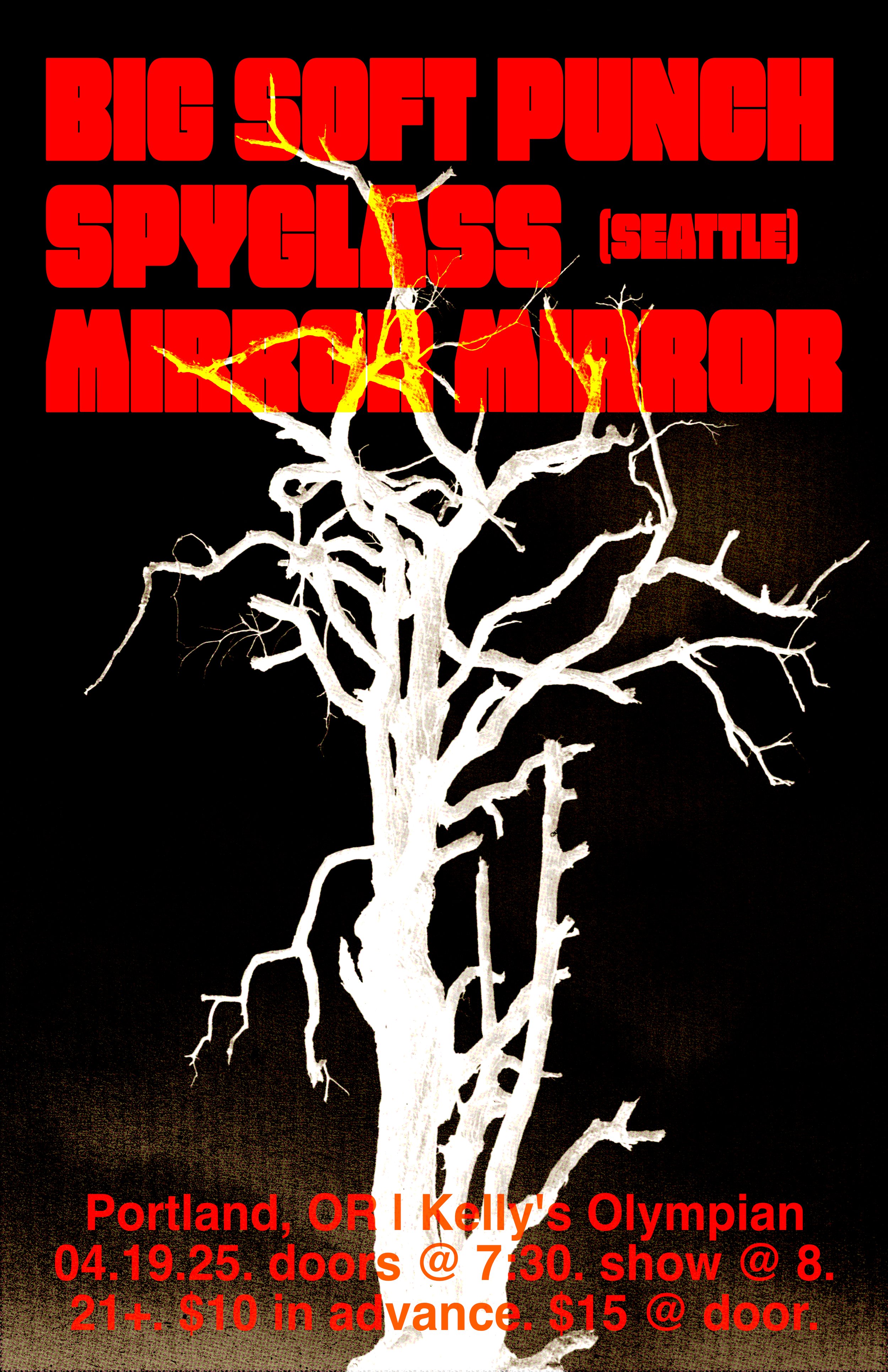 Poster for a show created in Affinity Designer