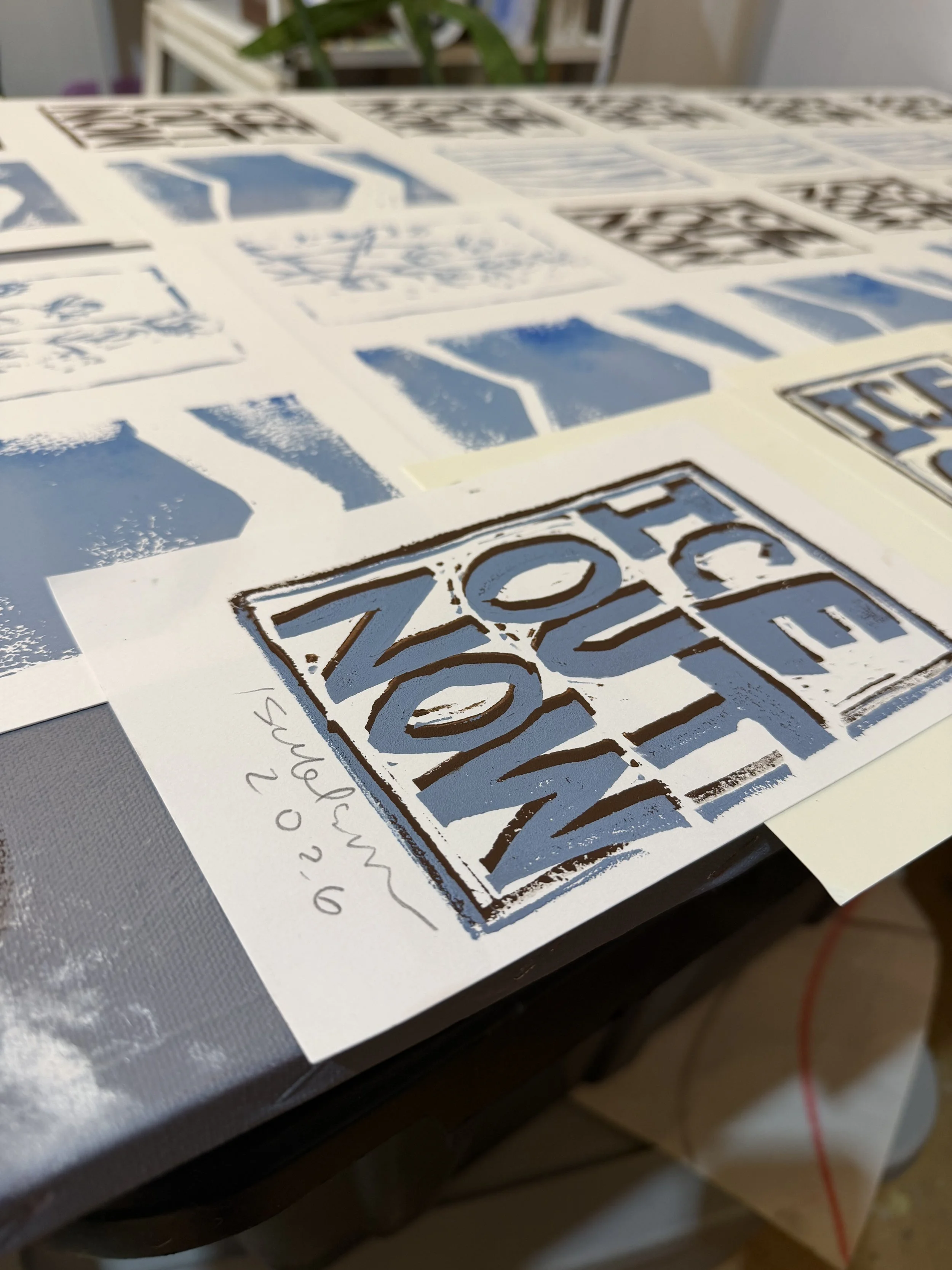 imperfect prints for our community: ICE OUT NOW