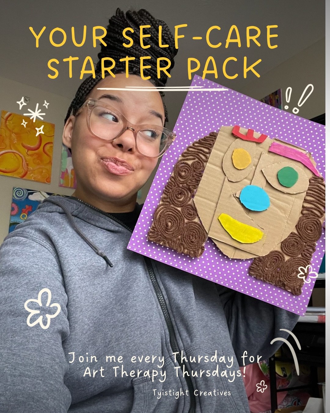 Art Therapy Thursday is your reminder that:
✨ You don&rsquo;t have to be perfect
✨ You don&rsquo;t have to be &ldquo;good&rdquo;
✨ You just have to show up

This is a judgment-free space to create, release, and reconnect with yourself through art.

I
