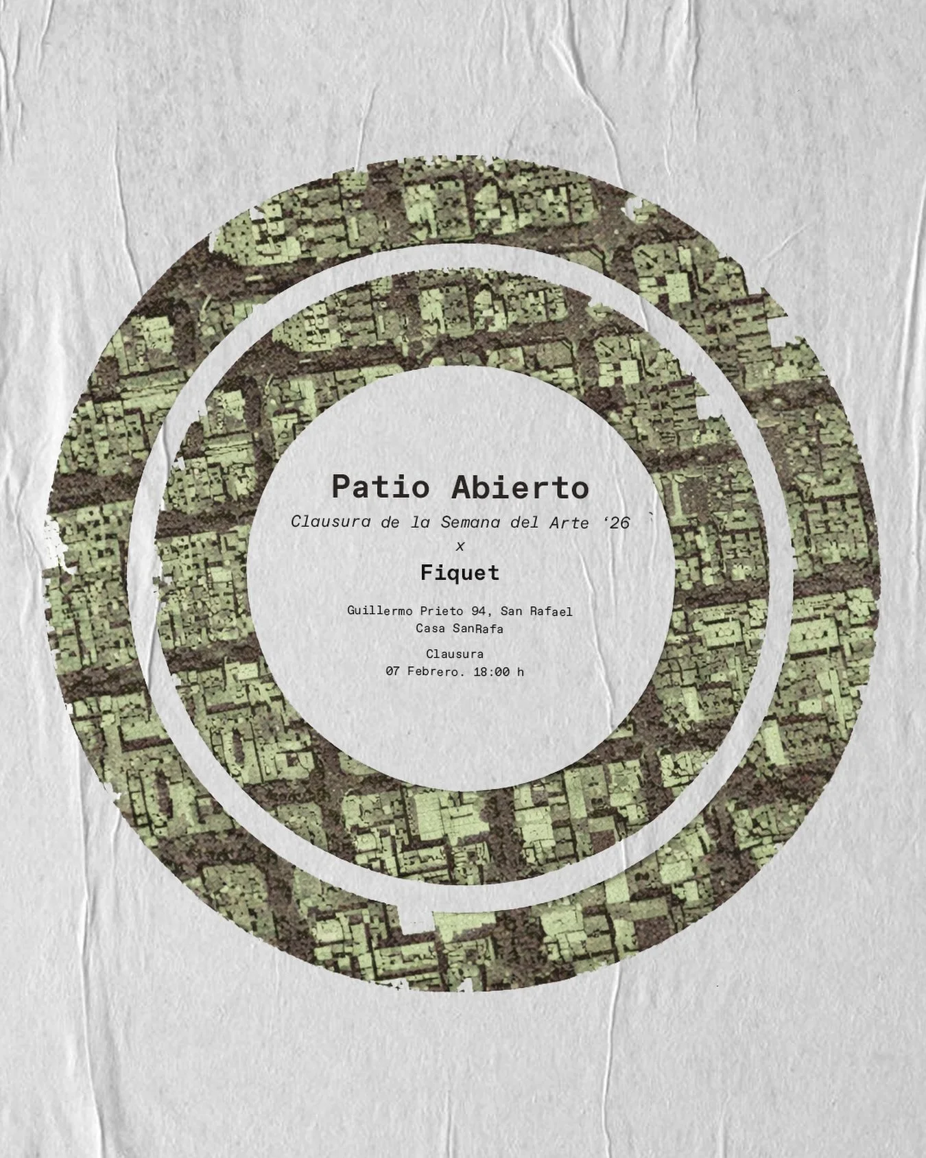 Para cerrar la Semana del Arte, acomp&aacute;&ntilde;anos en una sesi&oacute;n m&aacute;s de Patio Abierto en Casa SanRafa con la presentaci&oacute;n de @fiquetband

Fiquet es una banda originaria de CDMX que fusiona Avant Jazz, Art Rock y Rock Progr