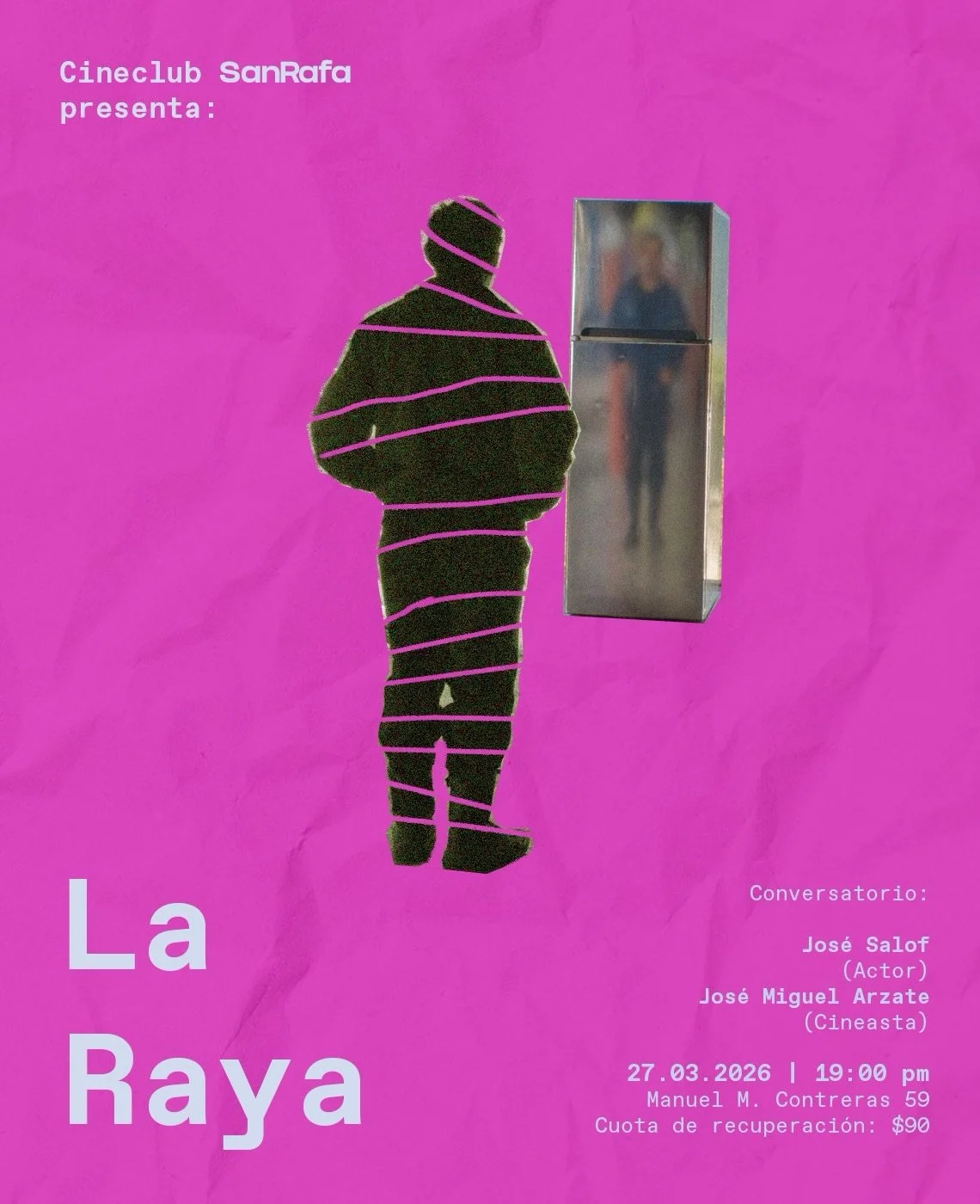 Este Viernes 27 de Marzo vuelve El Cineclub SanRafa en su 6&deg; edici&oacute;n.

En esta ocasi&oacute;n, con apoyo de producciones @mandarinacine , proyectaremos La Raya(2024) pel&iacute;cula mexicana dirigida por Yolanda Cruz. La pel&iacute;cula se