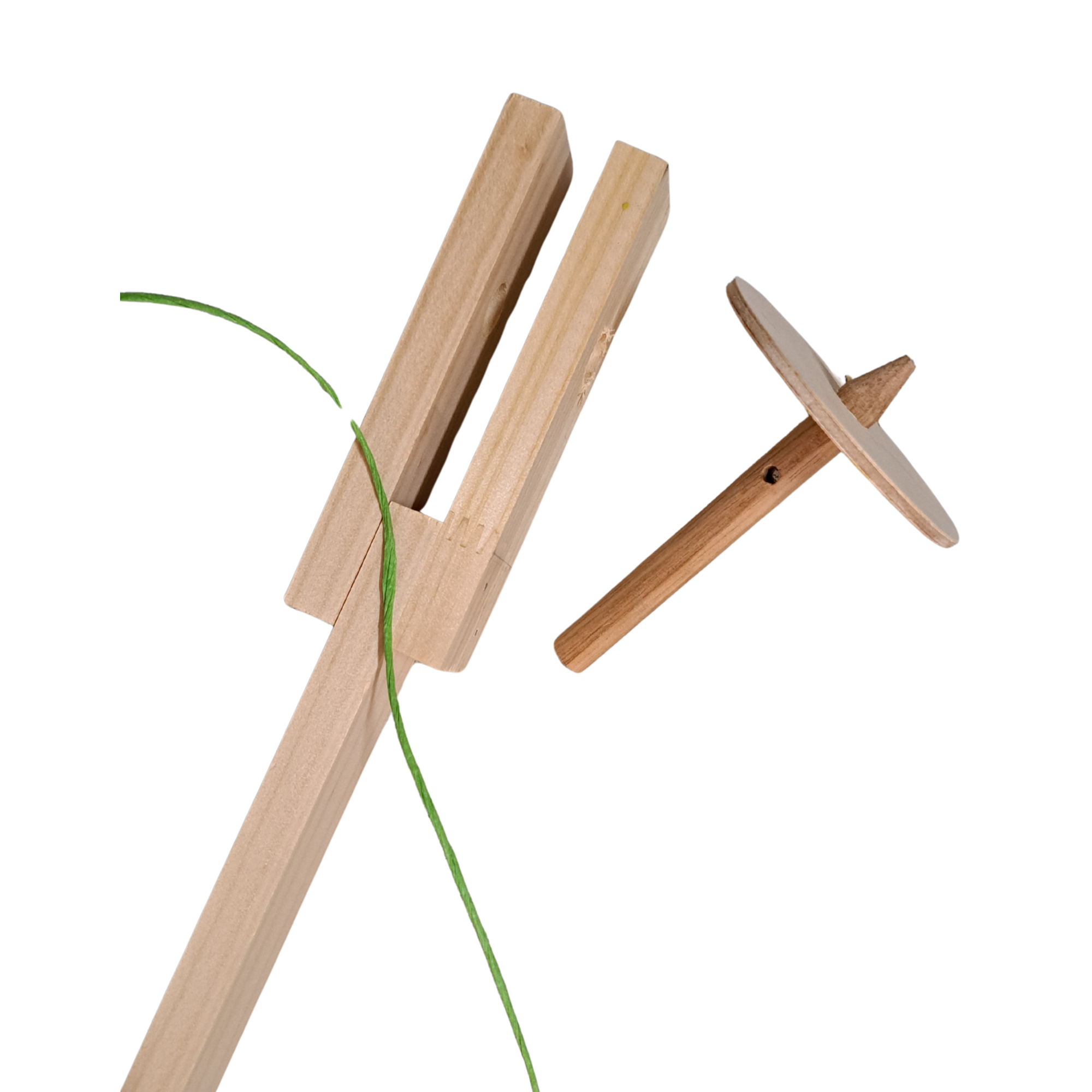 Build a Wooden Pull-String Spinner!