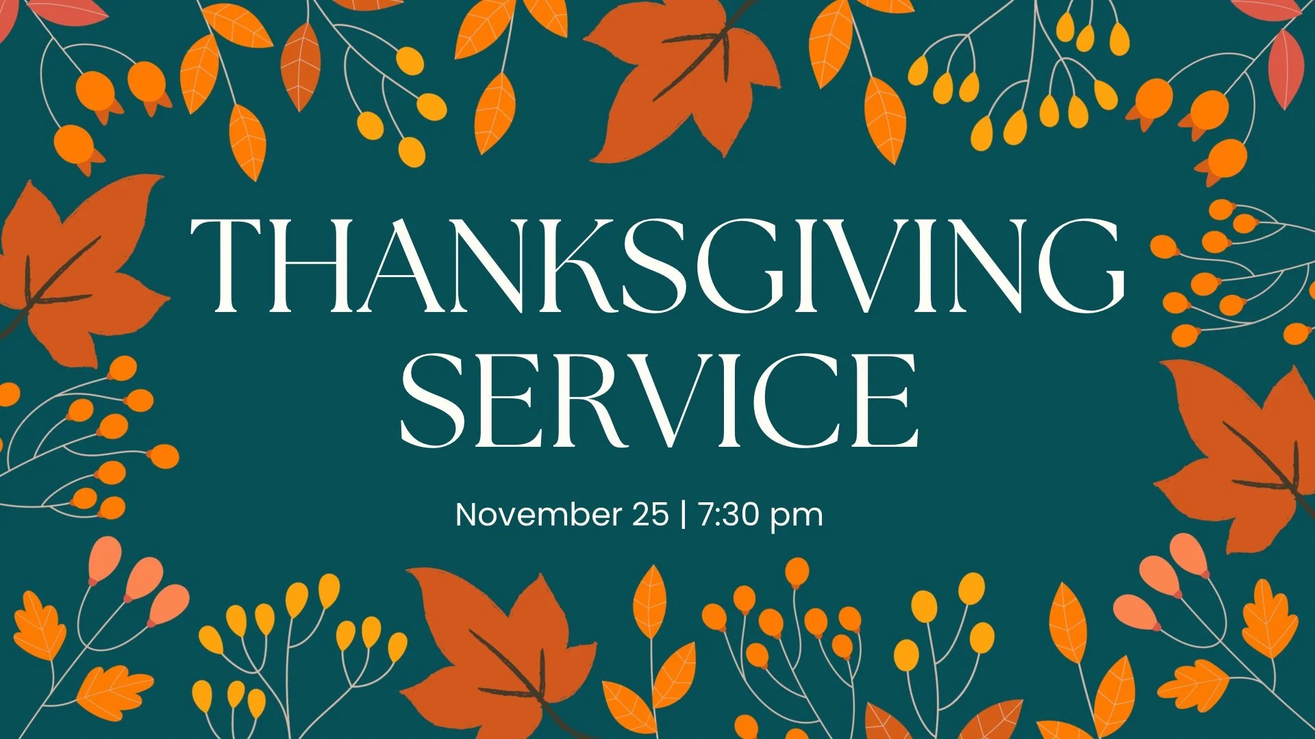 Thanksgiving Service