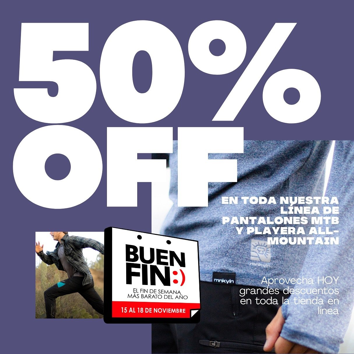 Aprovecha los descuentos del BUEN FIN y Ll&eacute;vate nuestra primera colecci&oacute;n con un 50% off y nuestra nueva colecci&oacute;n con el 20% off
Visita nuestra pagina Web! 
.
#monkeylion #outdoor #elevatenature #outlastnature