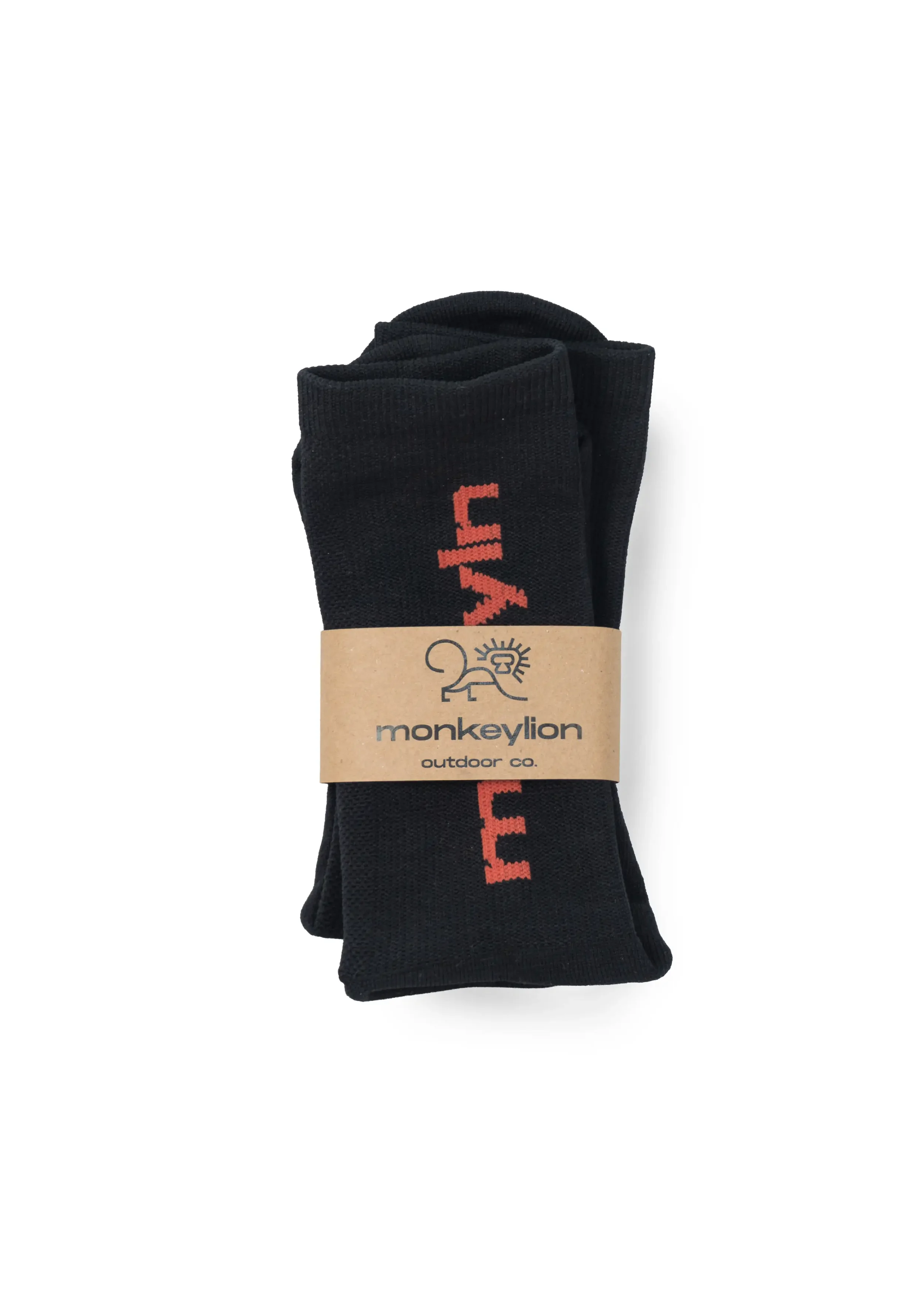 Calcetas-monkeylion-negro-naranja-unitalla.webp