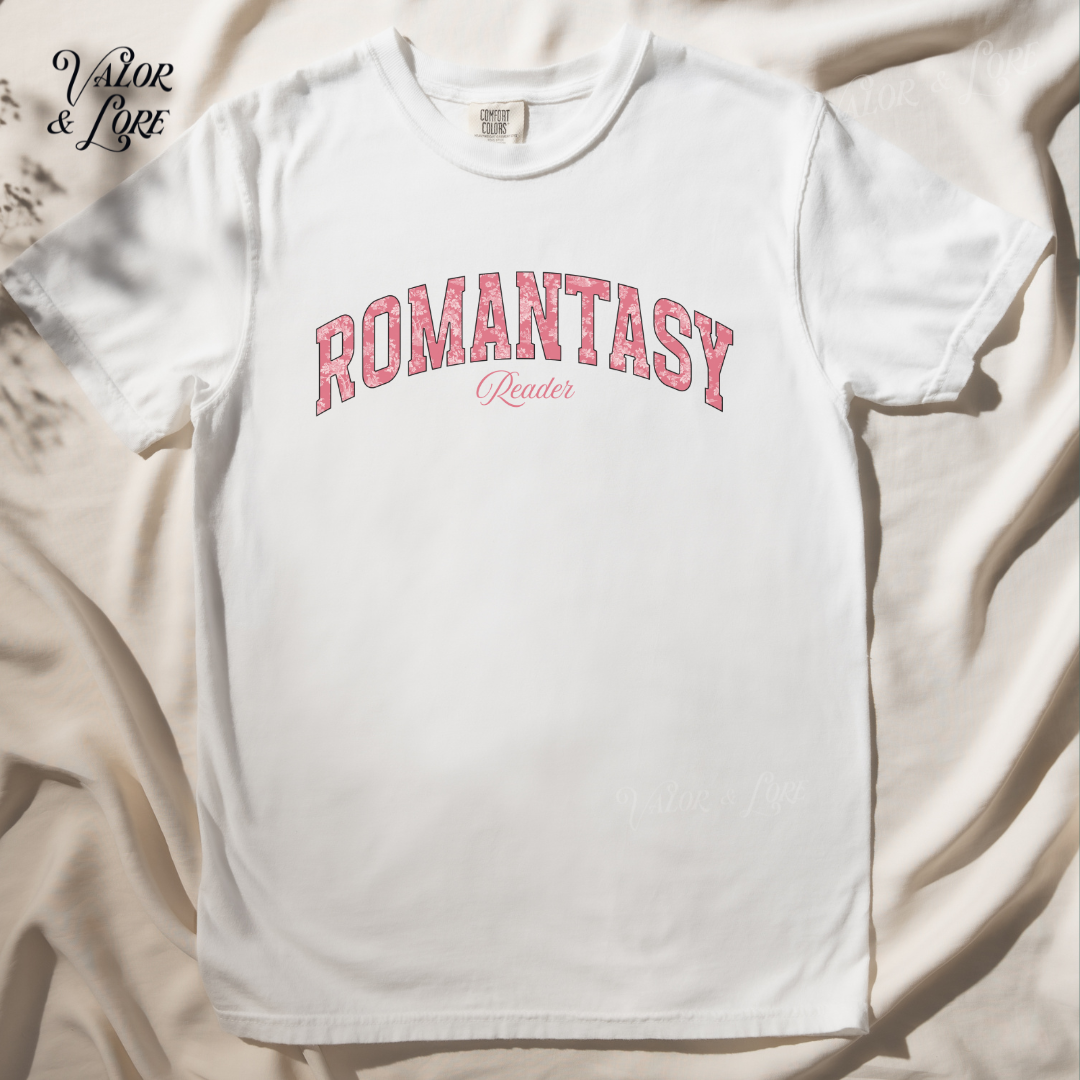 Romantasy Reader - white - premium crew - valor & lore.png