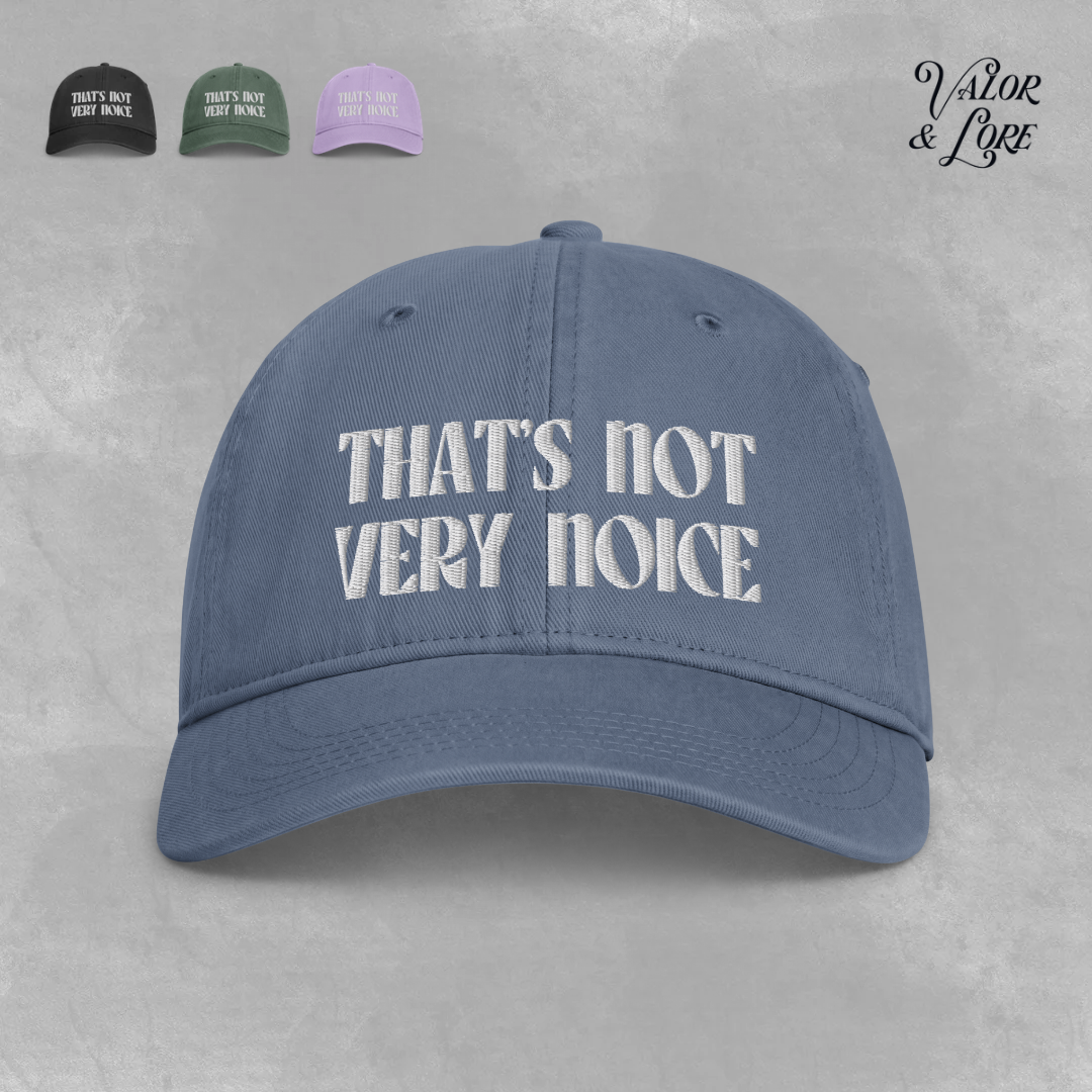 'That's not very noice' hat