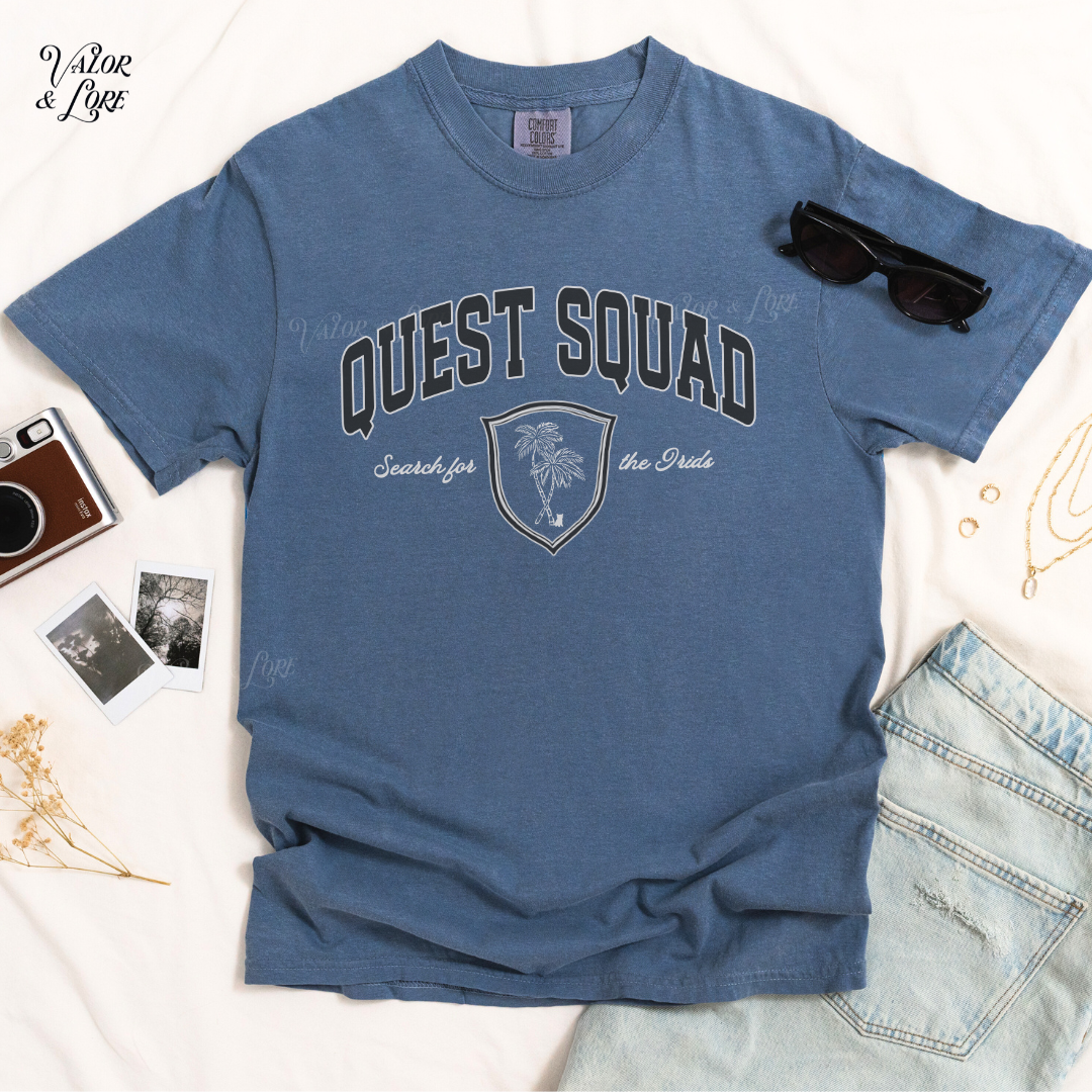 Quest Squad tee - blue jean - Valor & Lore (1).png