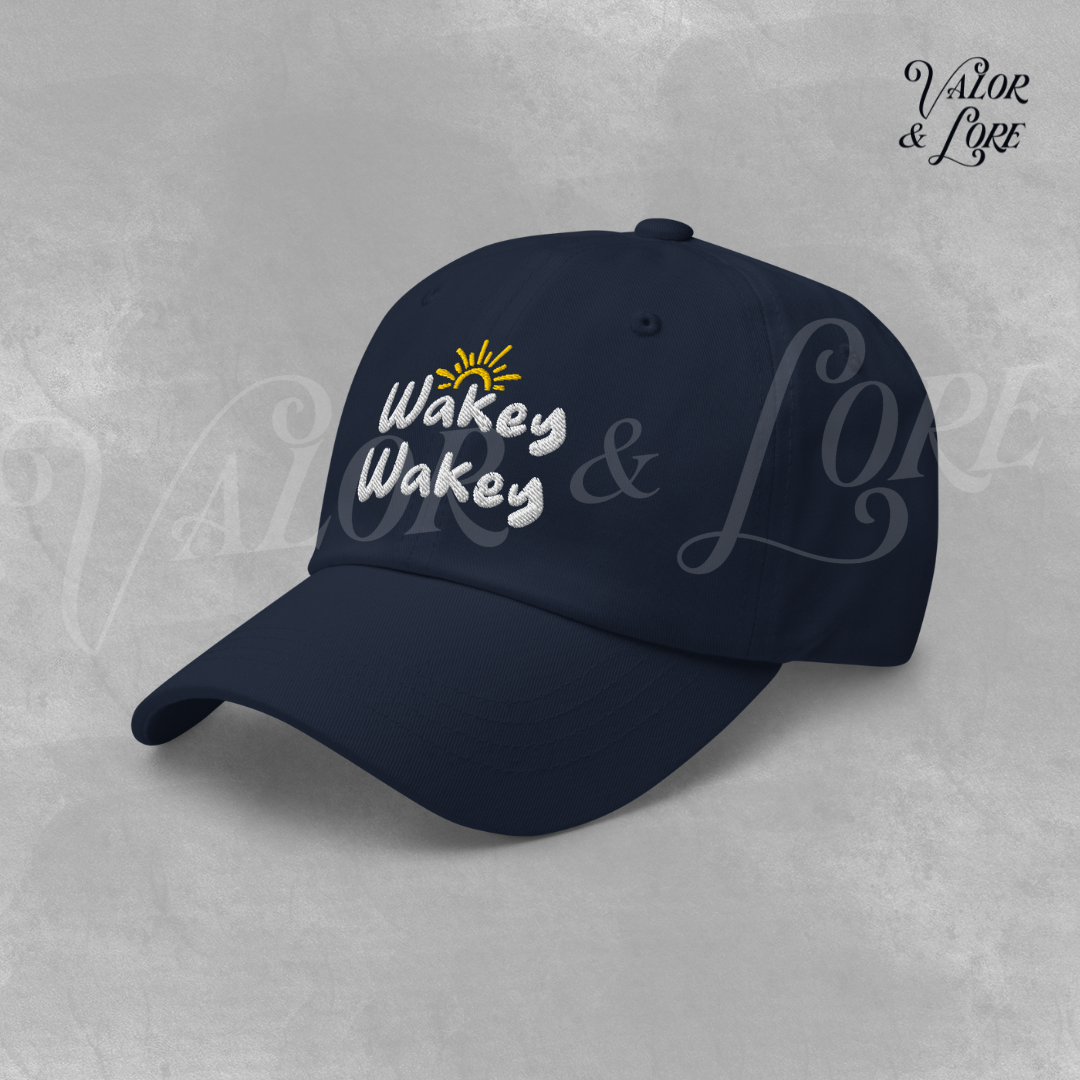 wakey wakey - navy - Valor & lore.png