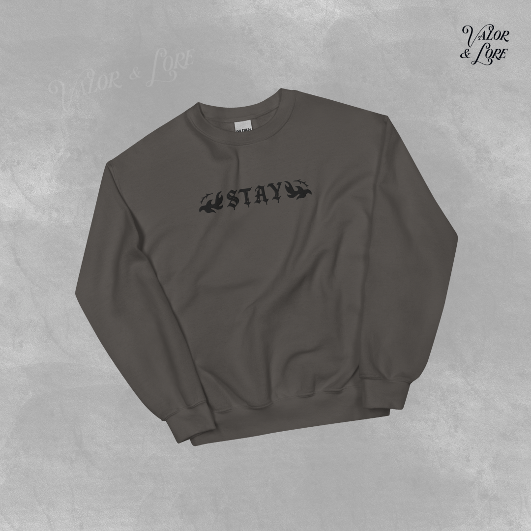 Stay (Do version) embroidered regular crew