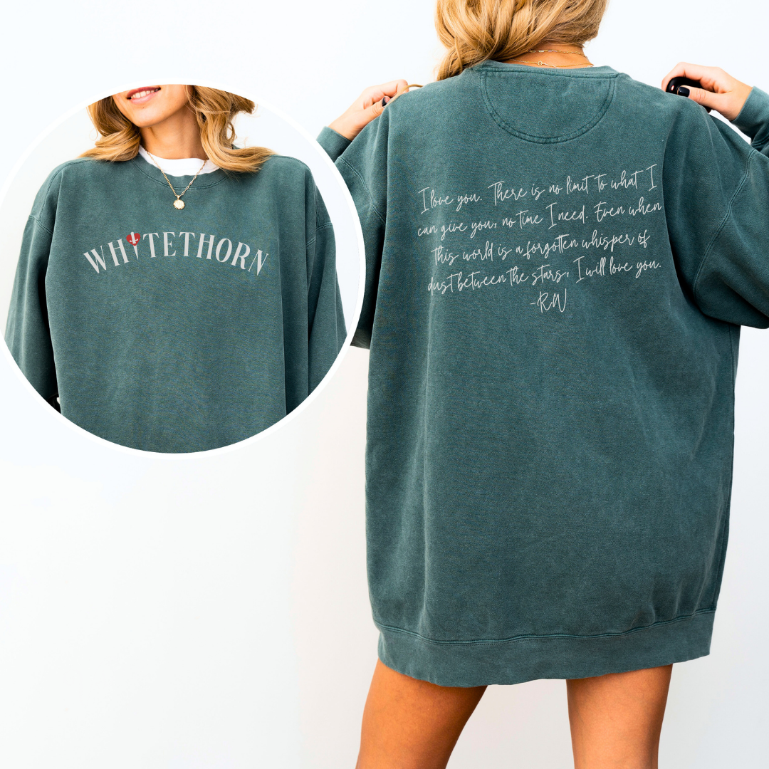say it like Rowan Whitethorn - blue spruce front - premium crew - valor & lore.png