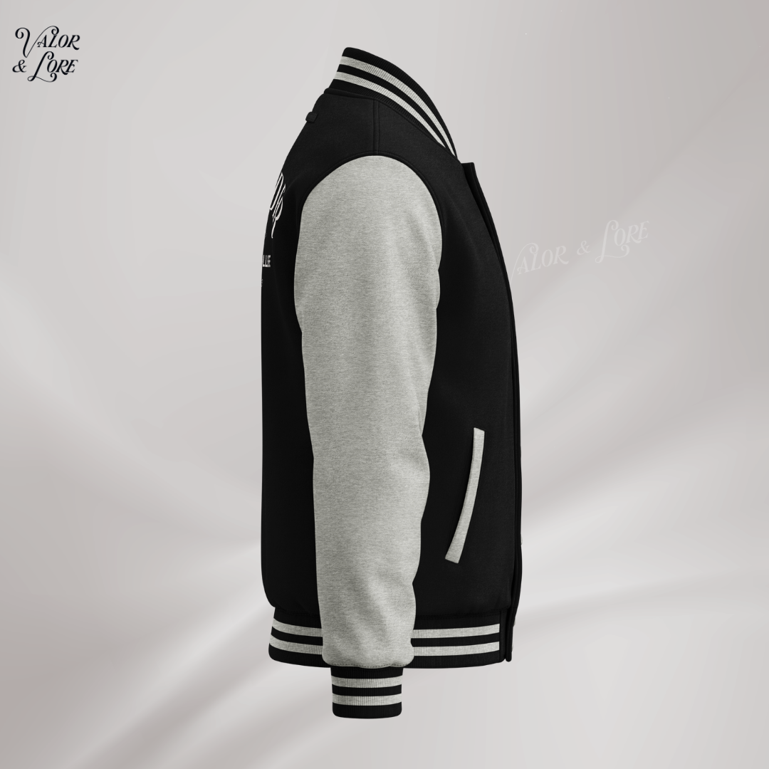Riorson Wingleader letterman jacket - side - Valor & Lore.png