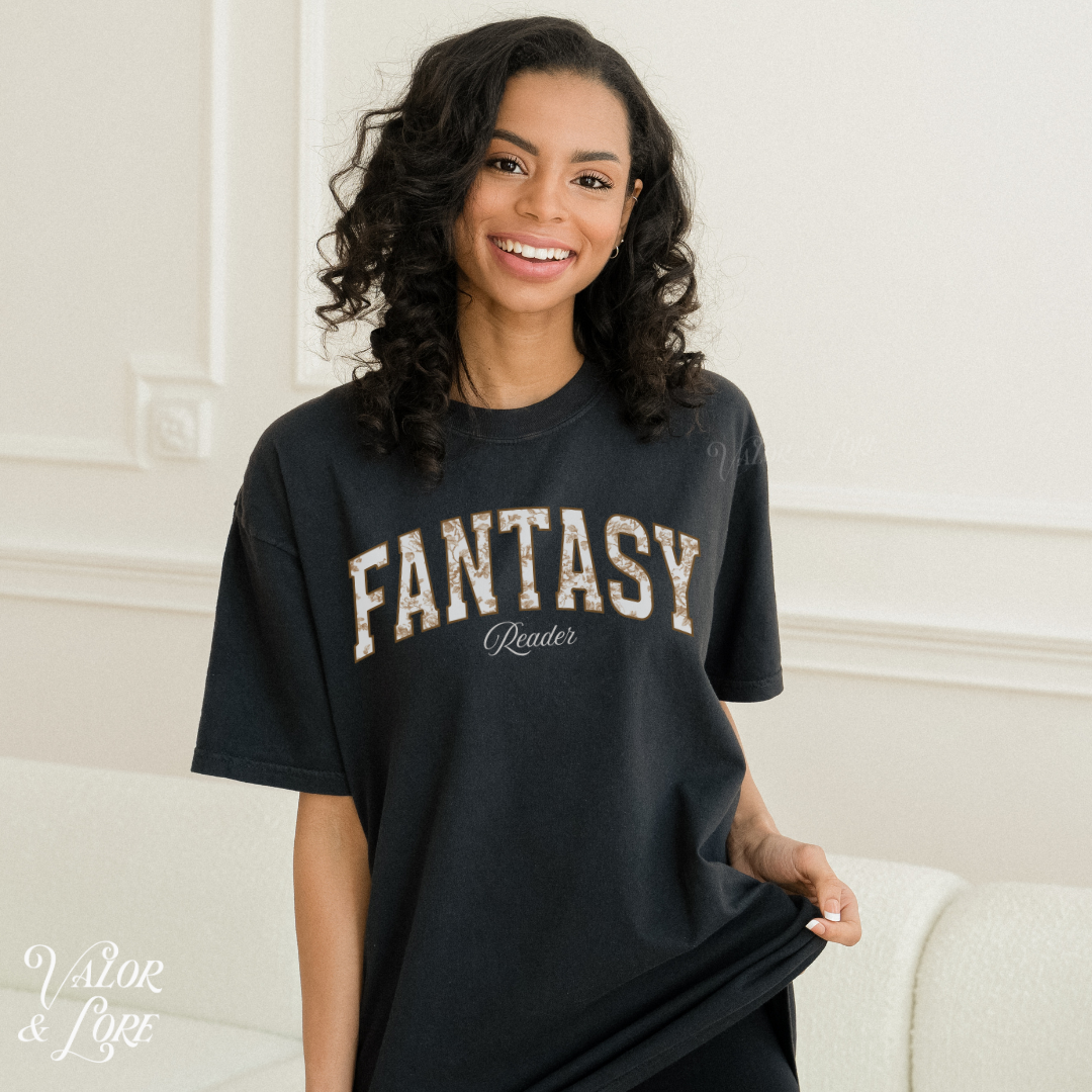Fantasy Reader college tshirt