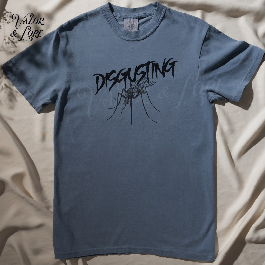 Disgusting Mosquito - blue jean tee - valor & lore.png