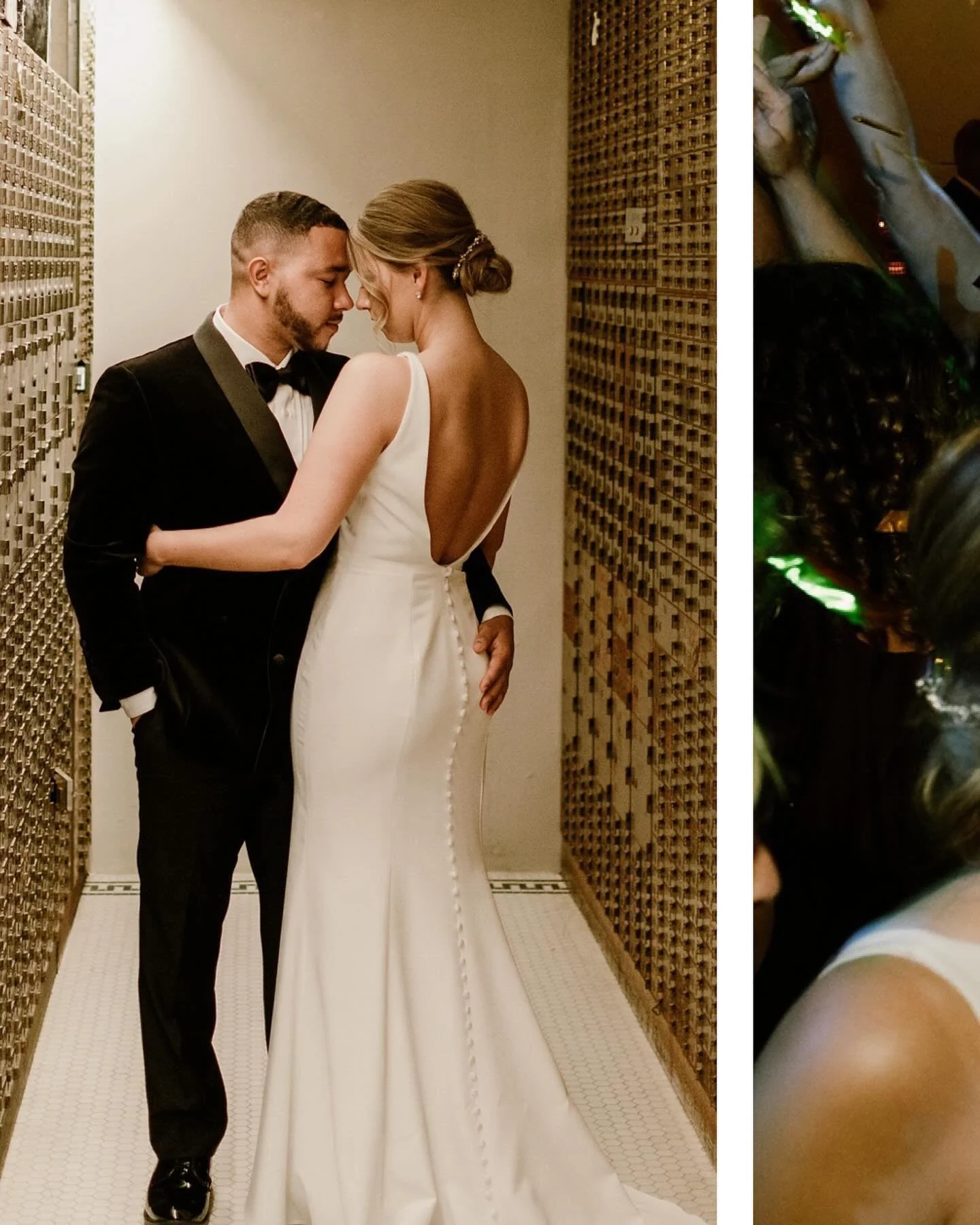 Flashback Friday to one of our absolute favorites at @vault634 with the lovely @ian_wackley &amp; @kait_mckeever 🖤🥂💍