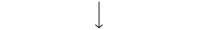 Black downward arrow on white background