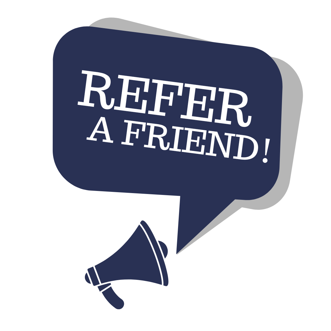 refer a friend announcement graphic