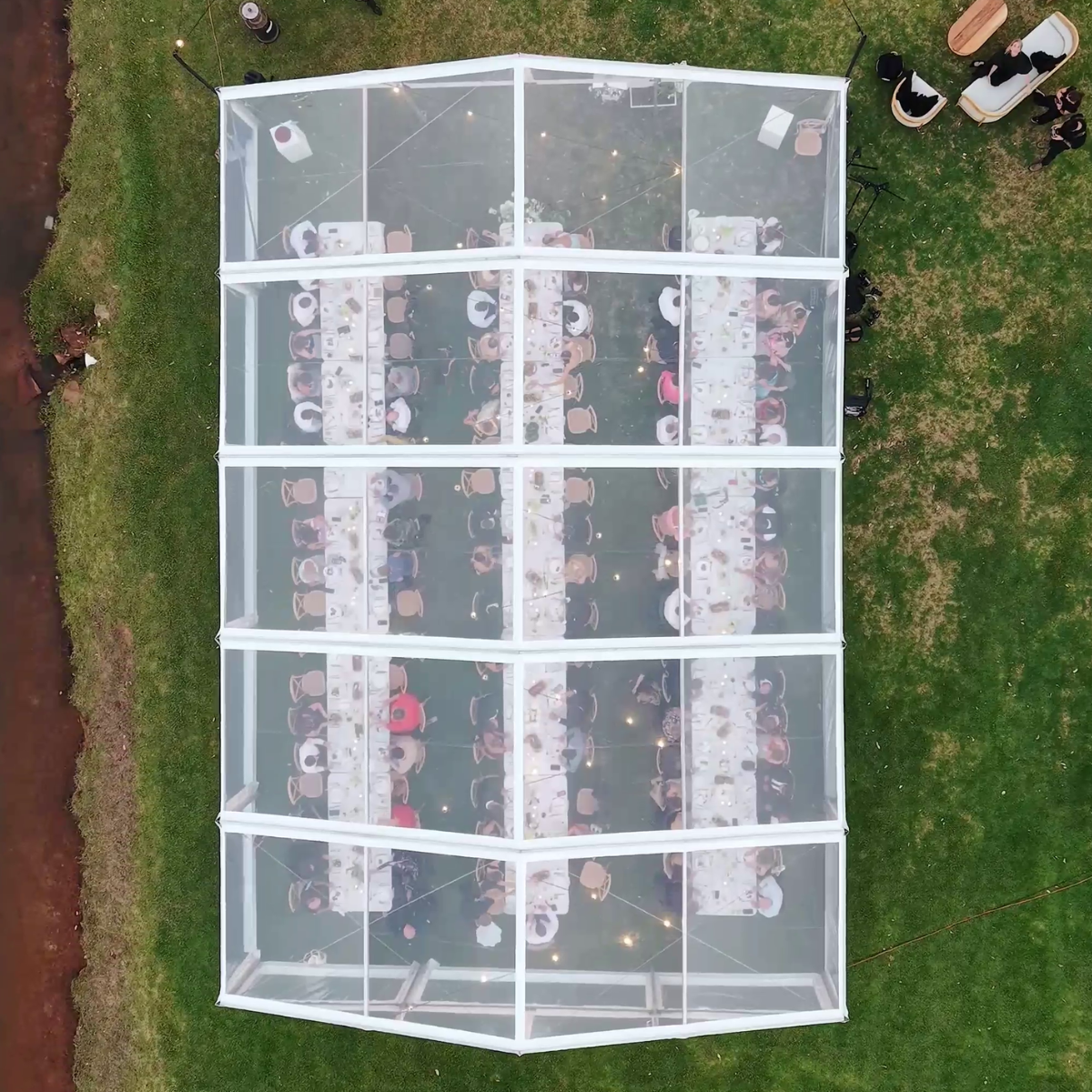 Clear-roof Höcker marquee