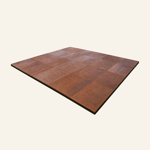 Stained timber dance floor