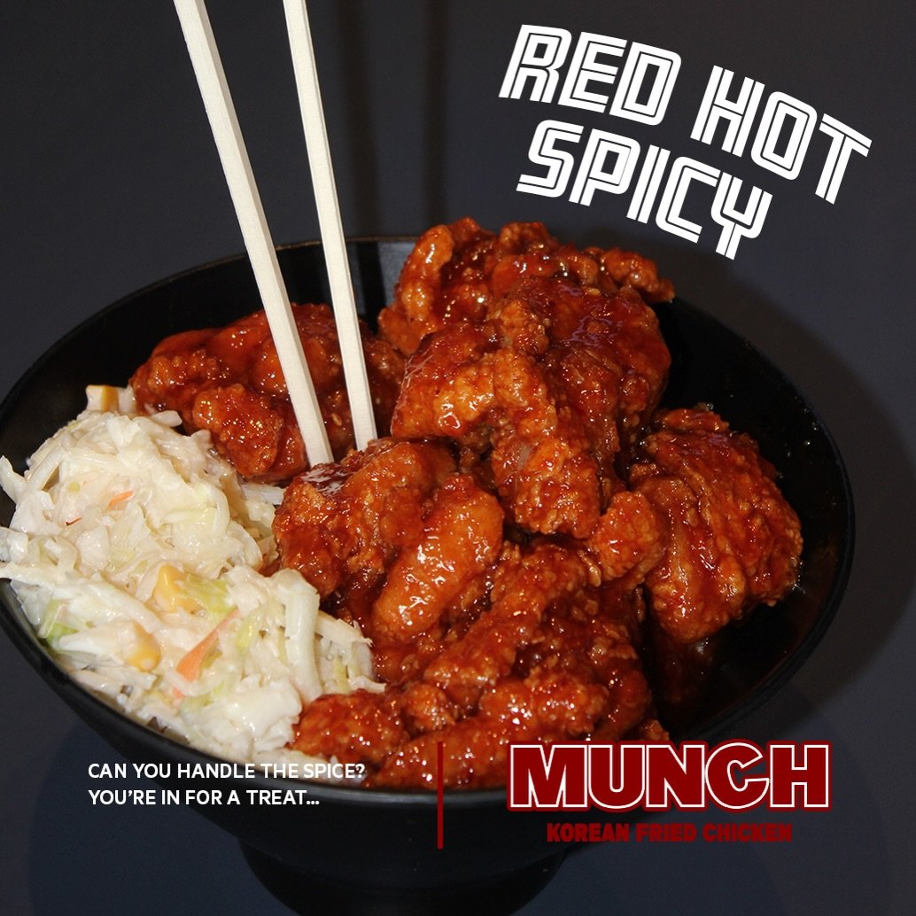 RED HOT SPICY 🌶️ CAN YOU HANDLE THE SPICE? #spice #munchchicken