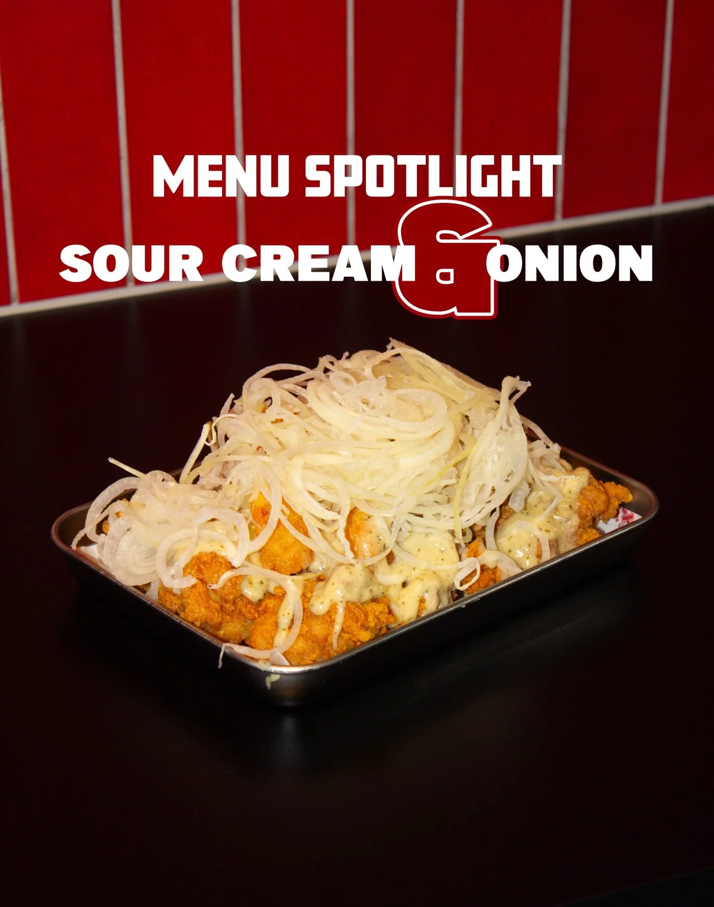 Forget spicy for a second. Let&rsquo;s talk texture and nuance.

Crunch that sings under your teeth.
Creamy sour cream that balances the savoury onion dusted perfectly across every bite.

It&rsquo;s quiet, it&rsquo;s confident, it&rsquo;s the flavour