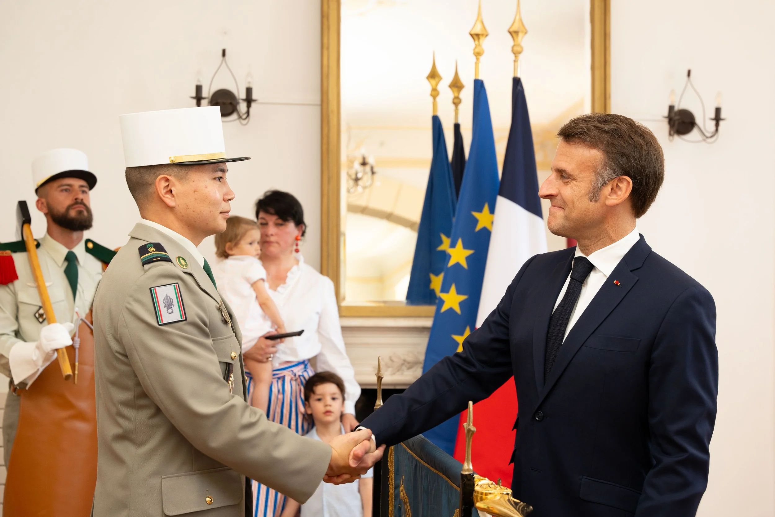 Cérémonie de Camerone au siège de la Légion étrangère.
