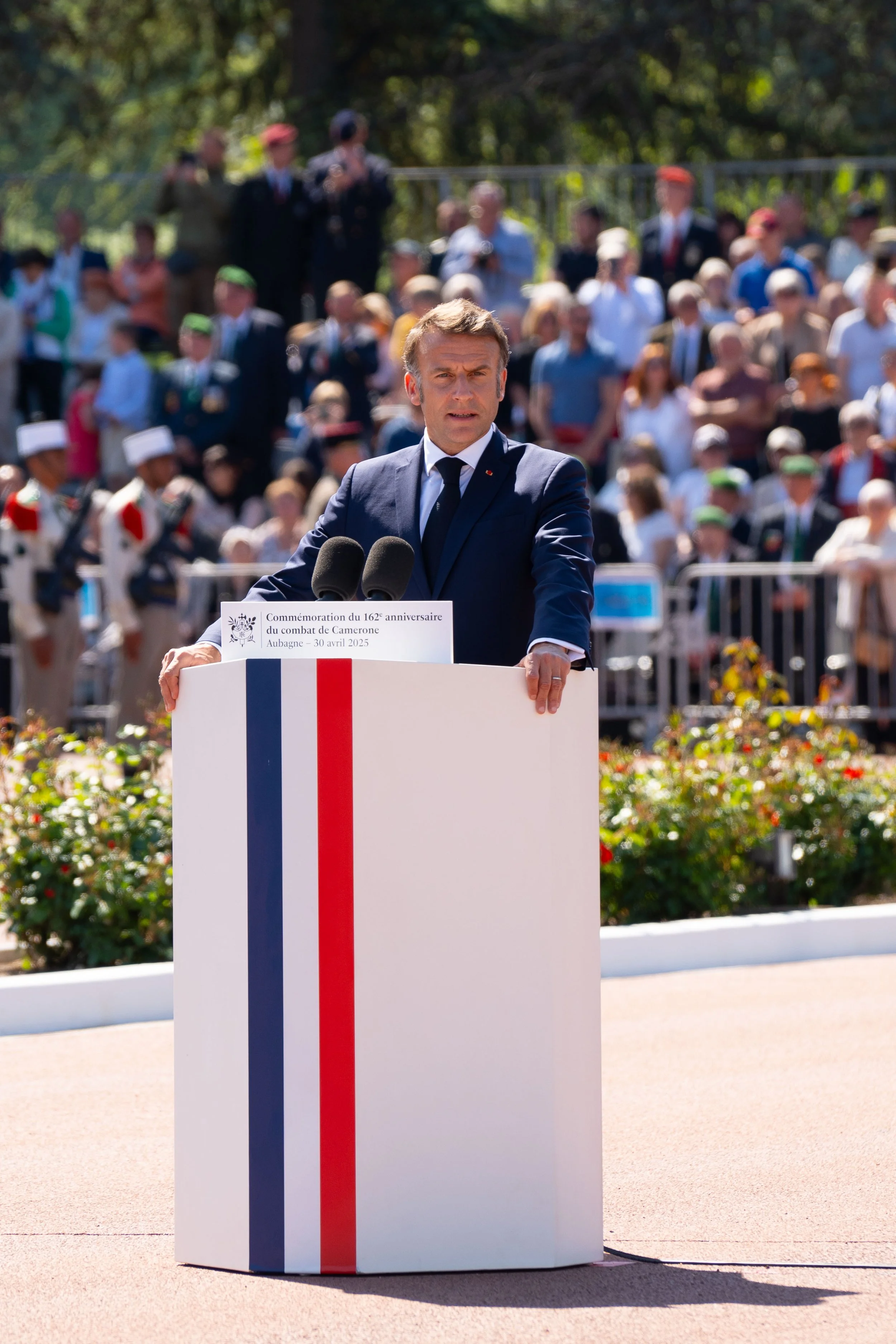Cérémonie de Camerone au siège de la Légion étrangère.