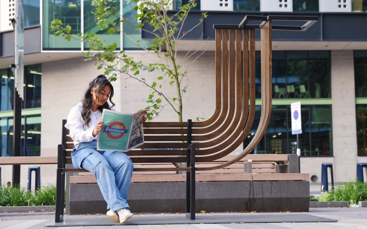 Fold Street at Old Street: Samsung’s Multi Format OOH Campaign