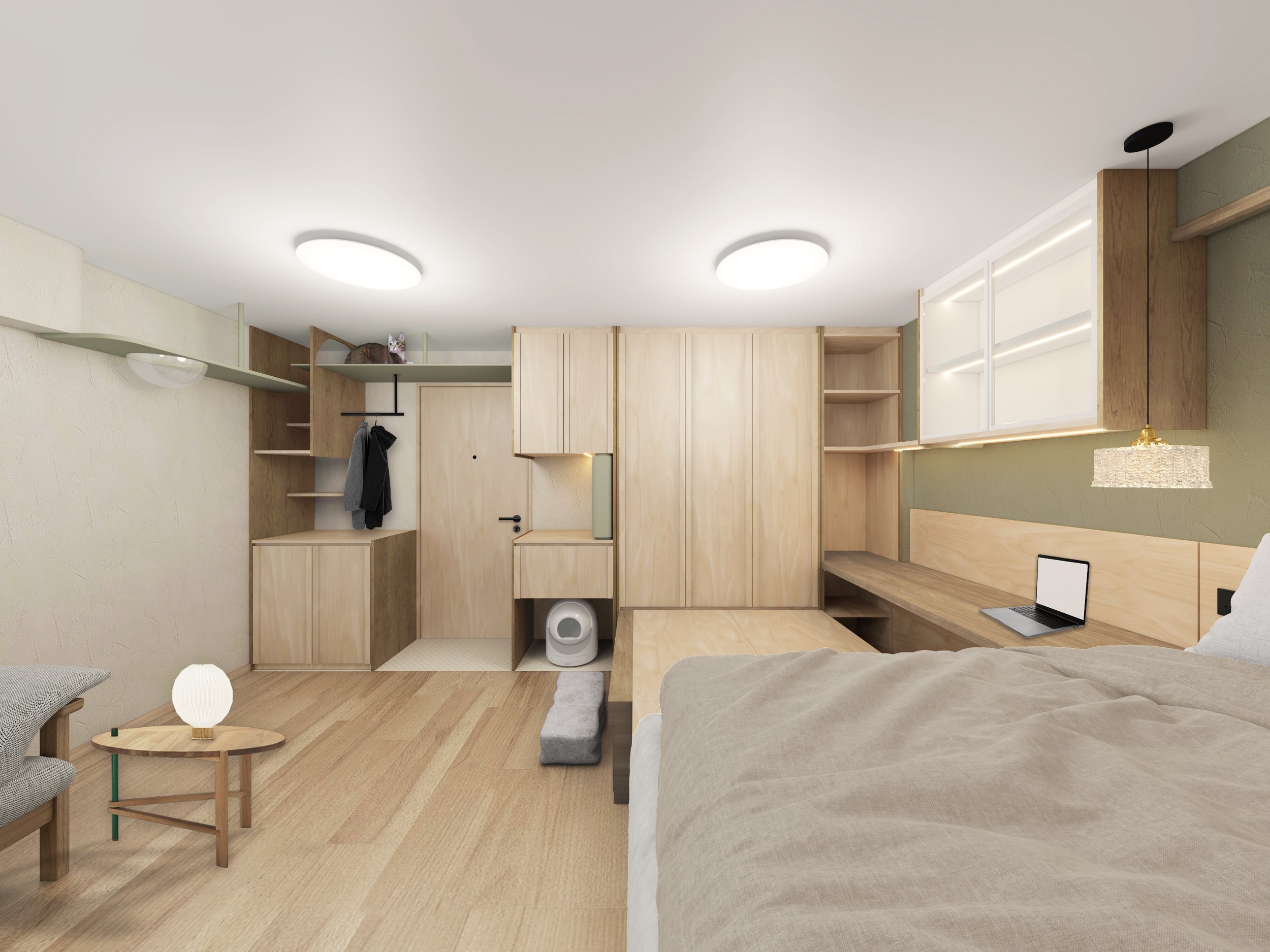 Living Area, japandi style