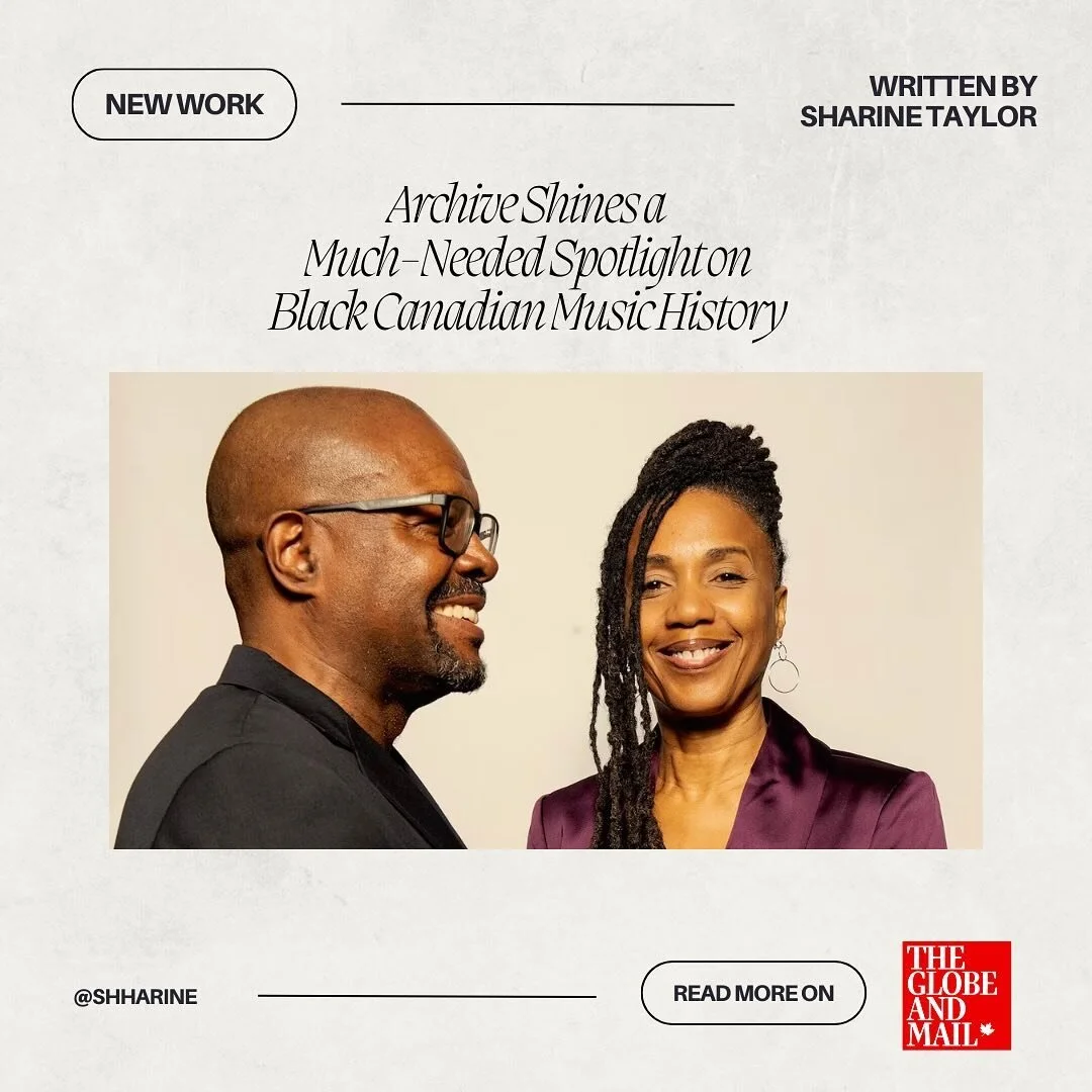 I&rsquo;m so pleased to share the story of the Canada Black Music Archives (@the.cbma), as someone who LOVES archiving and documenting and because its founder, Donna and Phil, are two individuals who have such an incredible and intentional history of