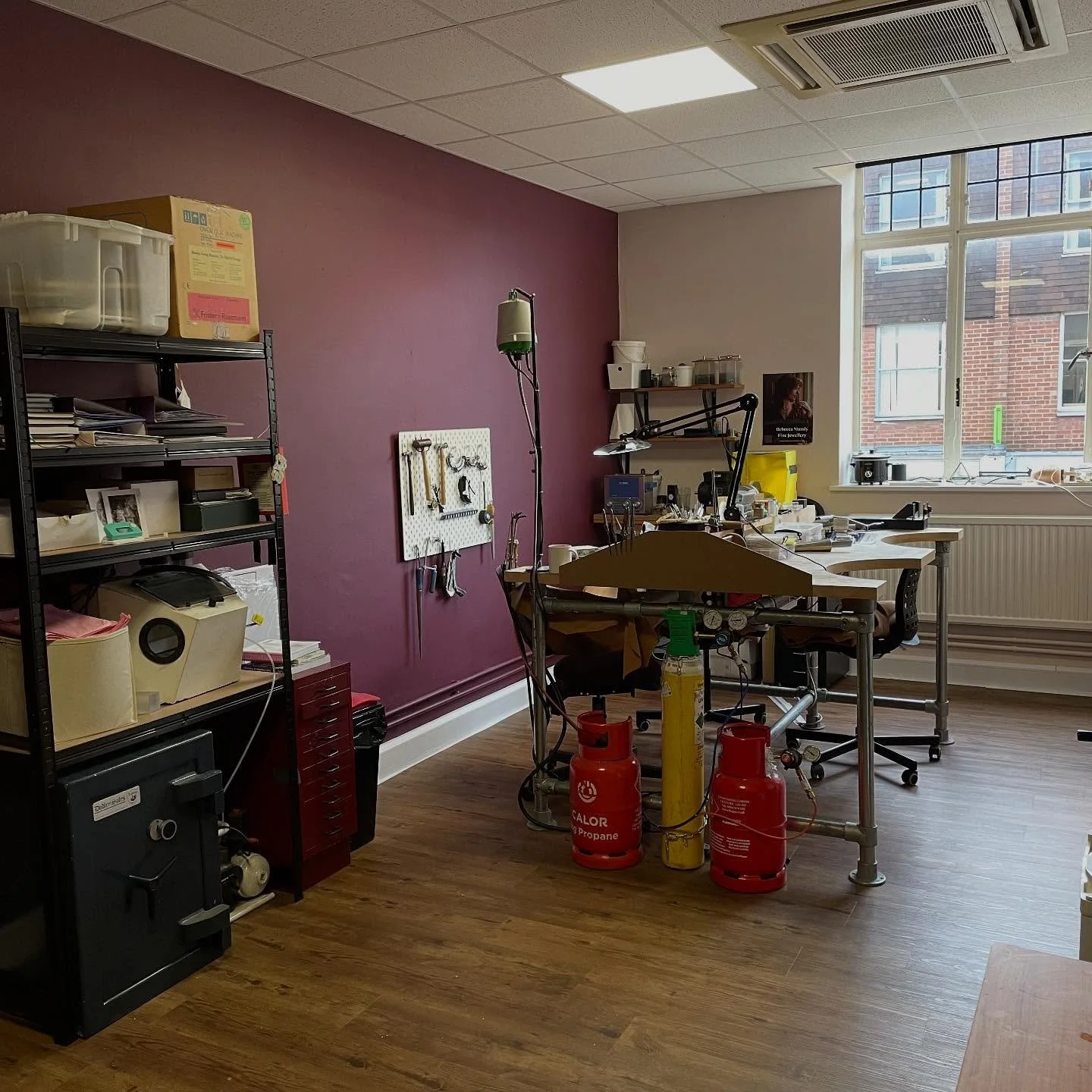 Studio move!

Well that was quite the undertaking 😅
And I didn&rsquo;t think I had that much stuff! I&rsquo;ve only moved to the other side of the building but I completely underestimated how much work it would take.  Other than a couple of cameo ap