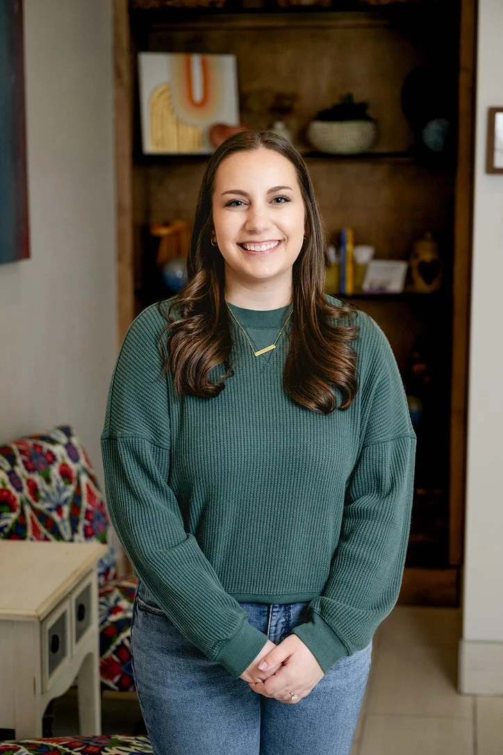 Ashley Fox, a professional counselor who provides online therapy in Pennsylvania, eating disorder treatment in Pennsylvania and trauma treatment near me.