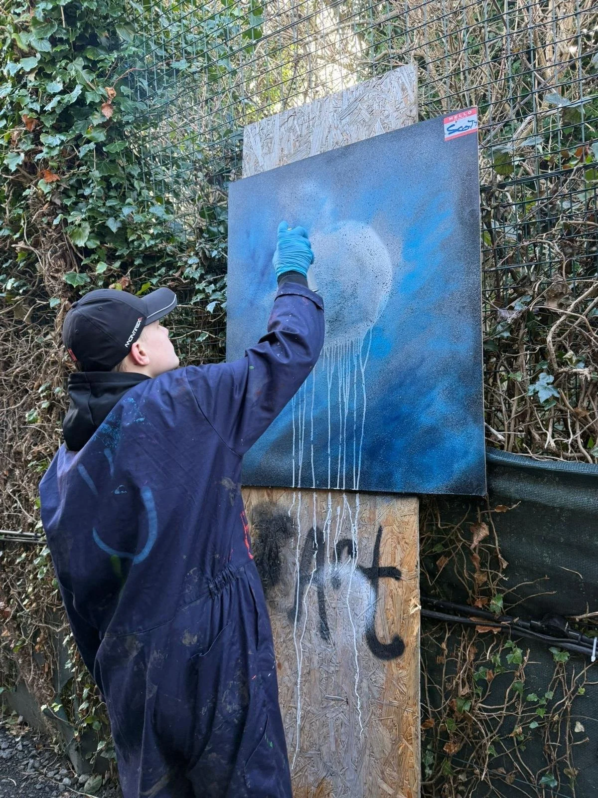 Art class at the alternative school