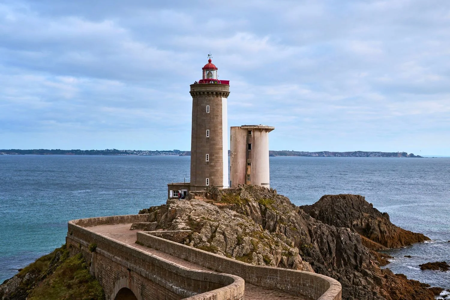 Phare du petit Minou sur le parcours du trail du bout du monde