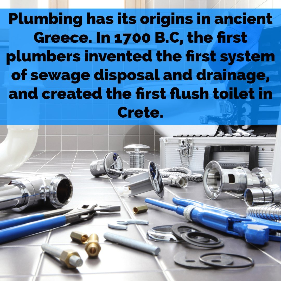 Plumbing was first invented in Ancient Greece. The oldest sewer system discovered to date is in India's Indus River Valley, dating back to 4000 BCE. Evidence of indoor plumbing has also been found in Egypt's Pyramid of Cheops, dating from 2500 BCE.
