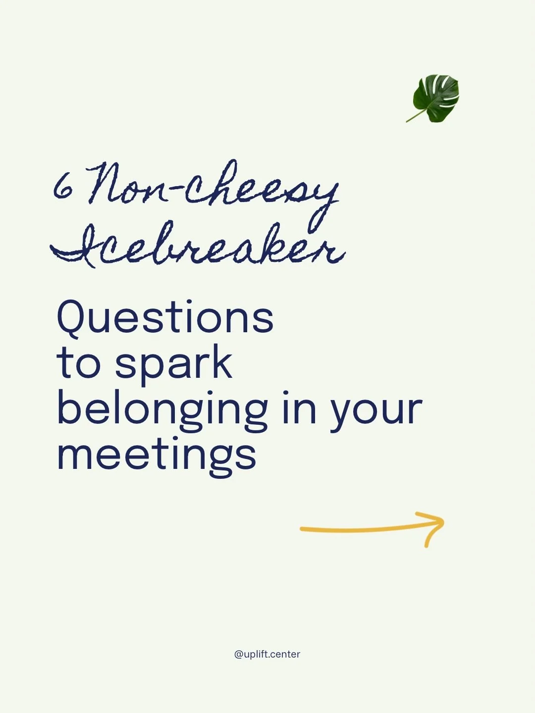 [Non-cheesy] icebreaker questions spark belonging. 

Here&rsquo;s 6 of our favs🤌

#teambuilding #icebreakers #meetings #belonging #teambuildingactivity
