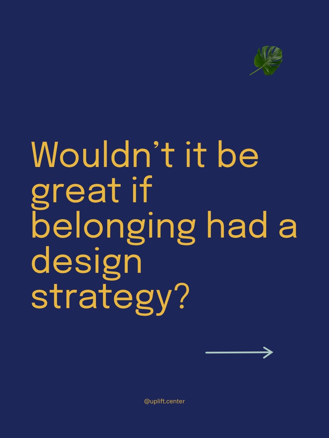 Belonging with a design strategy? (Obvs we&rsquo;re biased, but yes, that&rsquo;s a thing now.)

The Uplift Center founder @belongwitheli built the P.L.A.Y. Method so anyone can design belonging into a room, a team or an entire live experience. Easy,