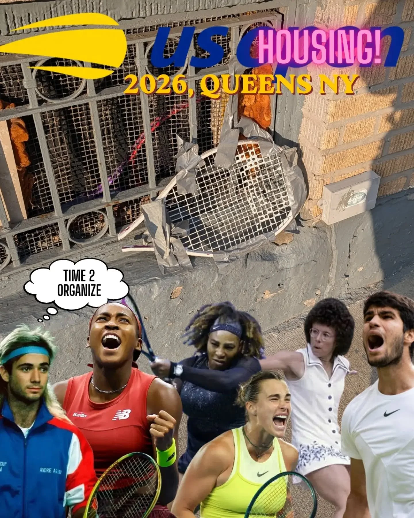 happy Sunday Astoria! Serving up this beauty from up on Steinway. If this was a tenant, you're awesome. If this was a super... smh. Hope everyone gets outside and has a nice day today #time2organize #ATU 🎾