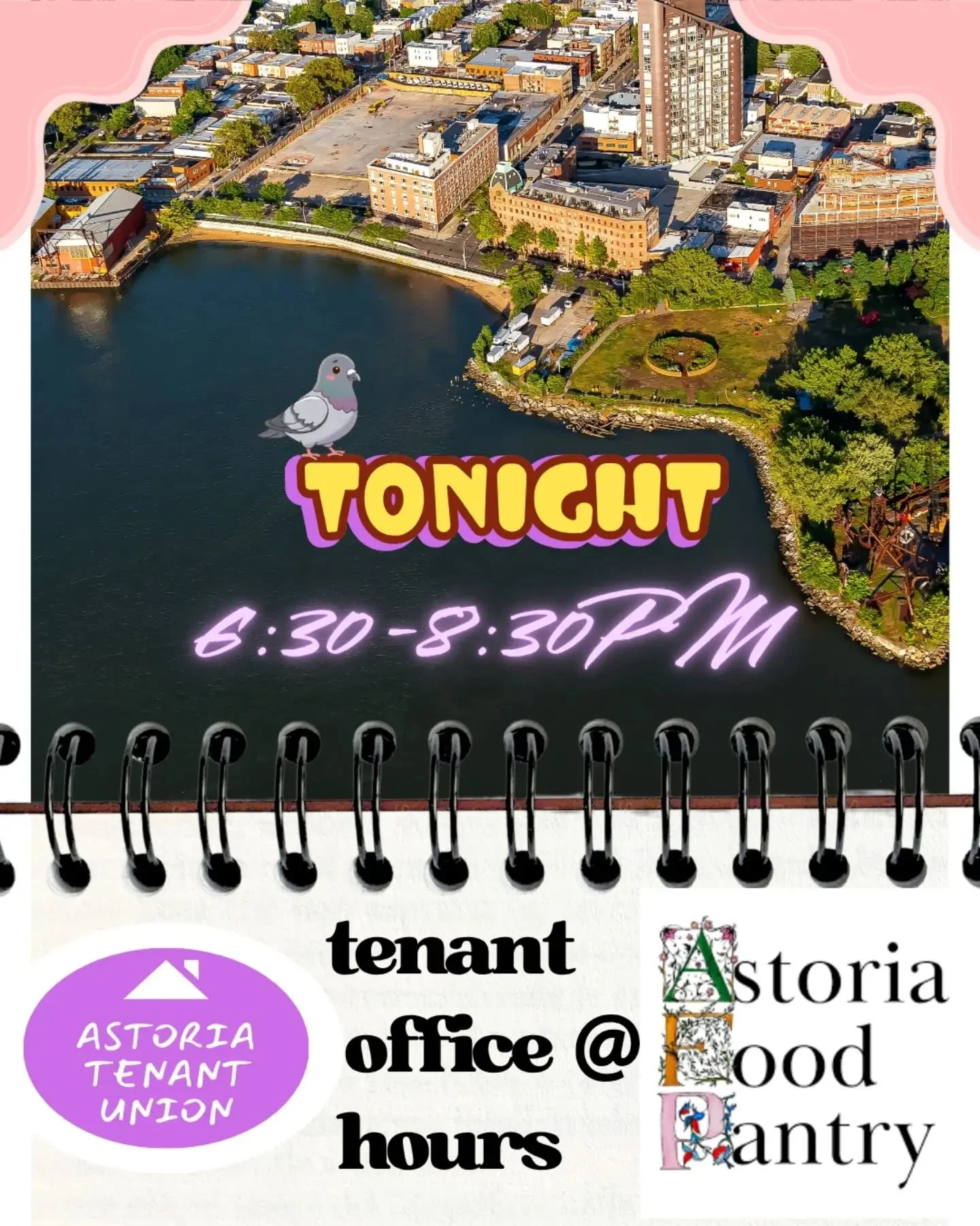 Buenas Astoria! the weekend is indeed nigh. Are you a tenant with landlord issues? Stop by AFP and talk with ATU neighbors tonight and let's make housing organizing plans to relieve the stress #AFP #ATU #time2organize