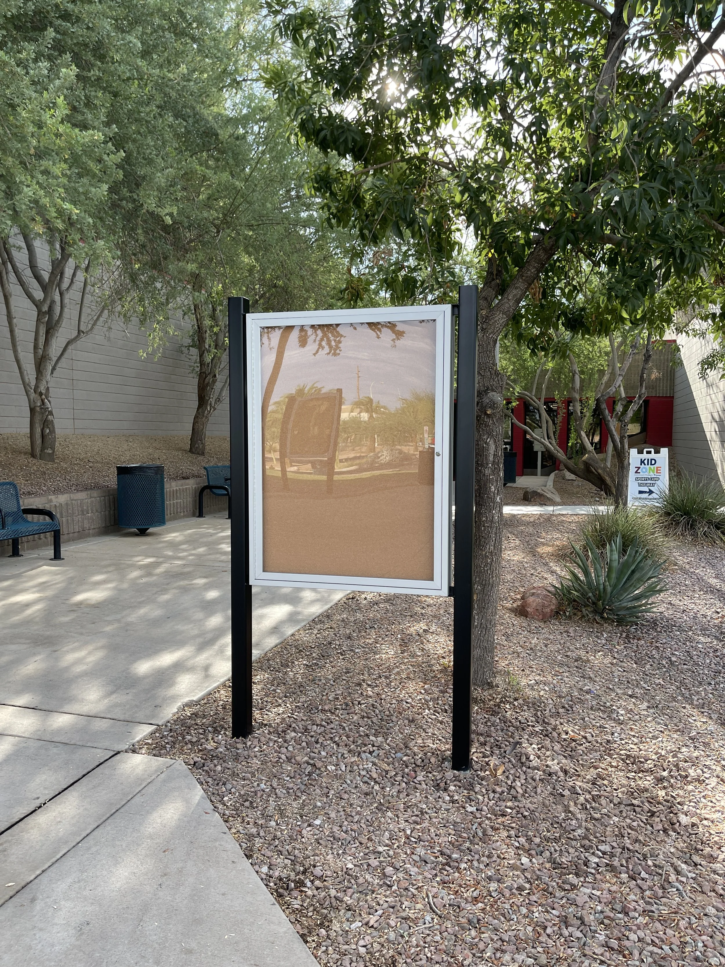 Double sided Locking kiosks