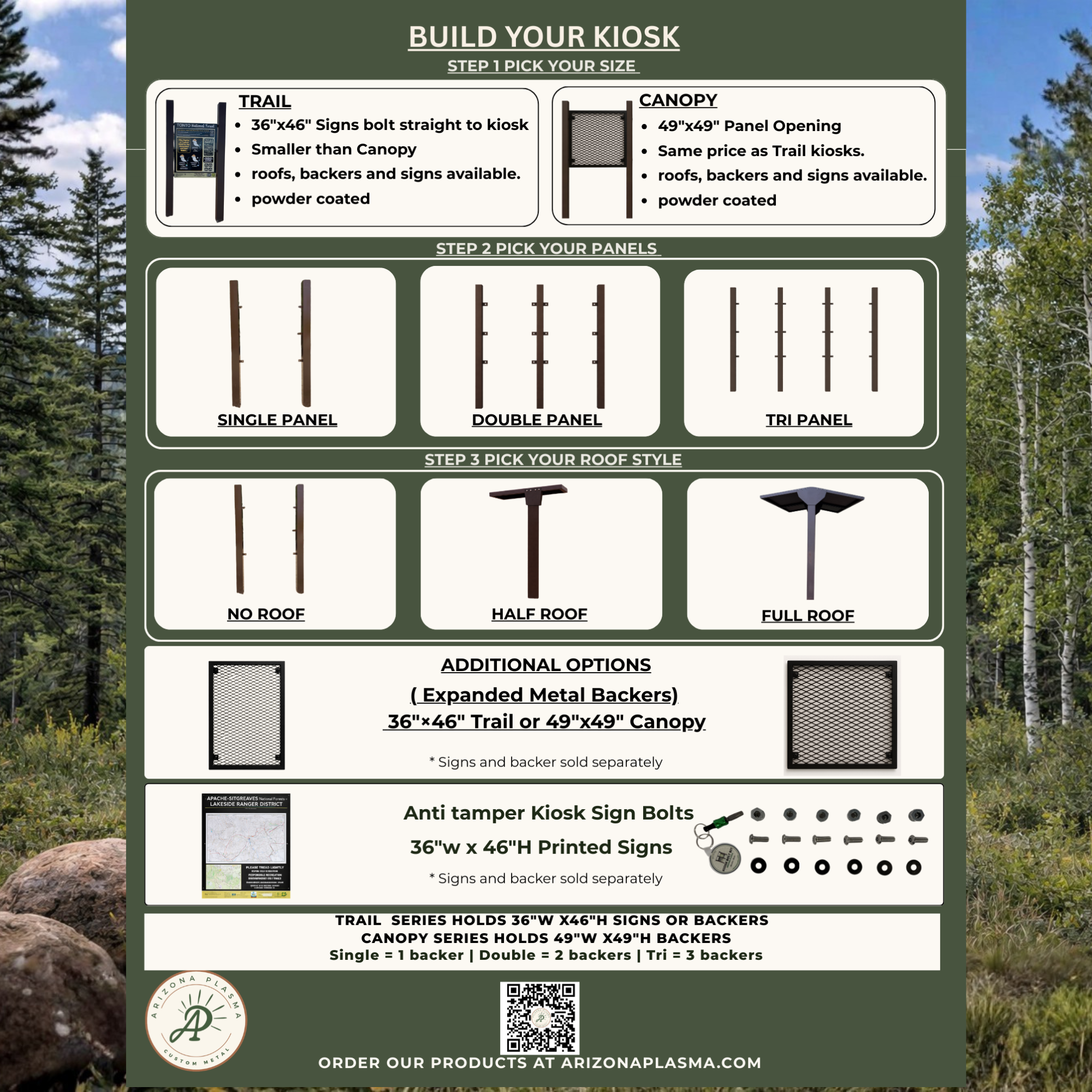 Build your outdoor metal kiosk or information board