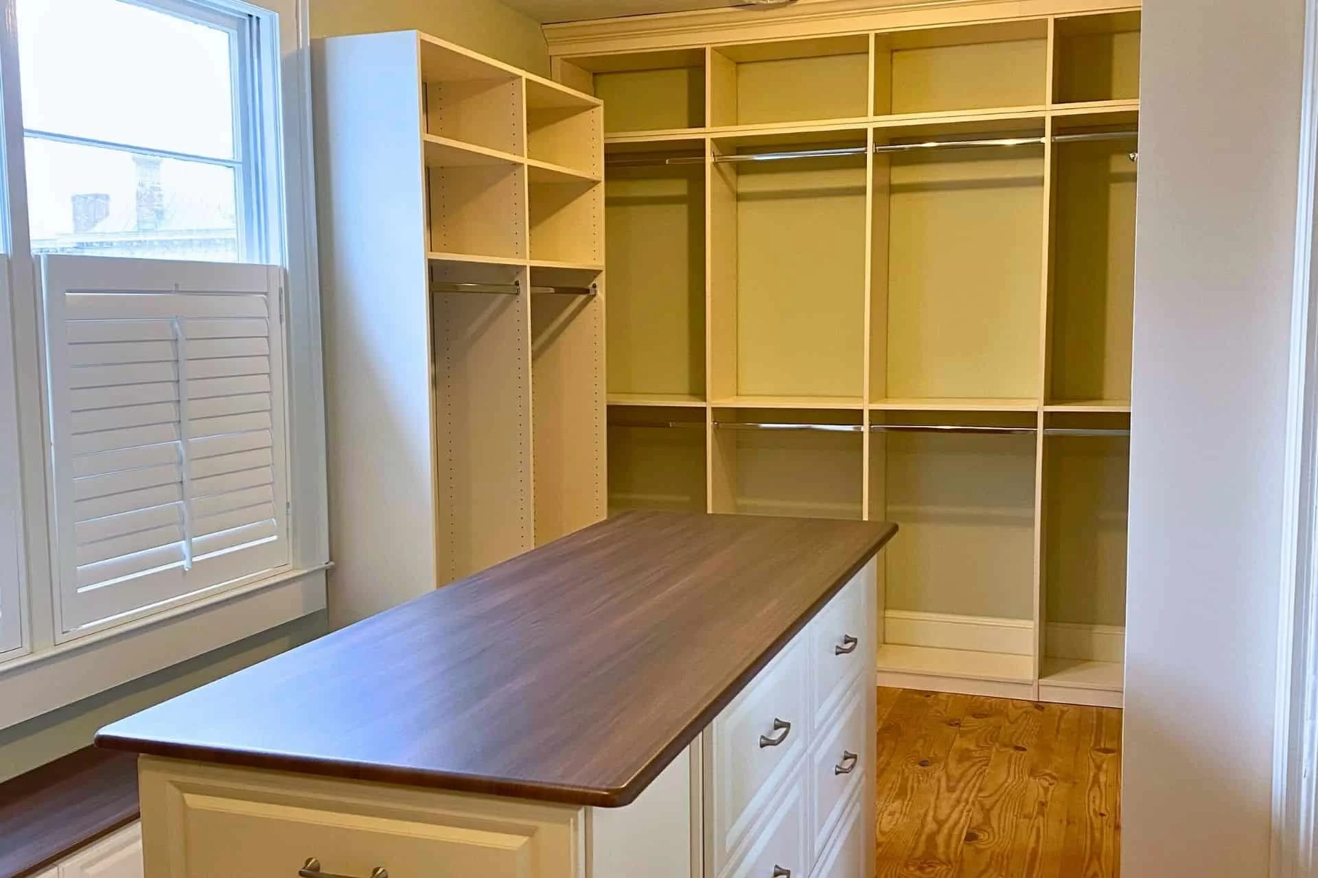 His and hers custom closet